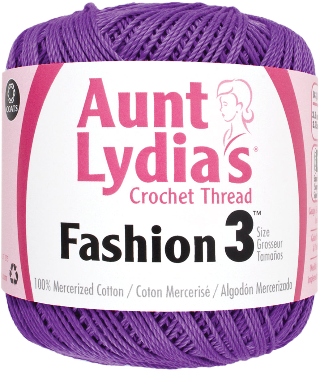 Aunt Lydia's Fashion Crochet Thread Size 3 Purple