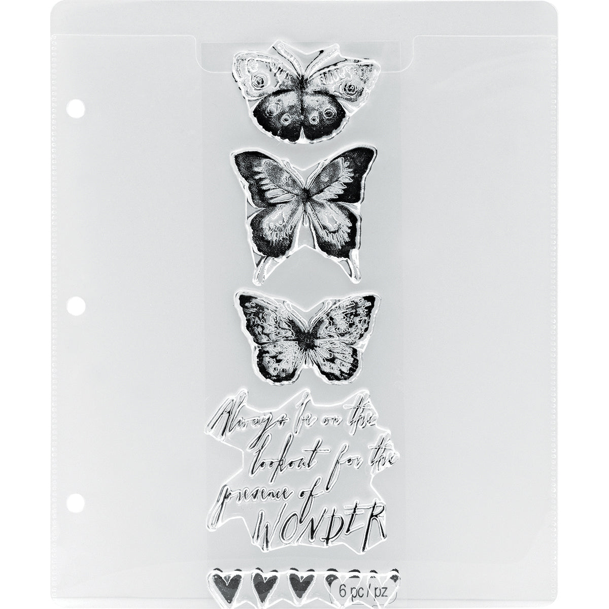 Tim Holtz Storage Studios Stamp Storage Binder Refills 8/Pkg 7.25"X10"