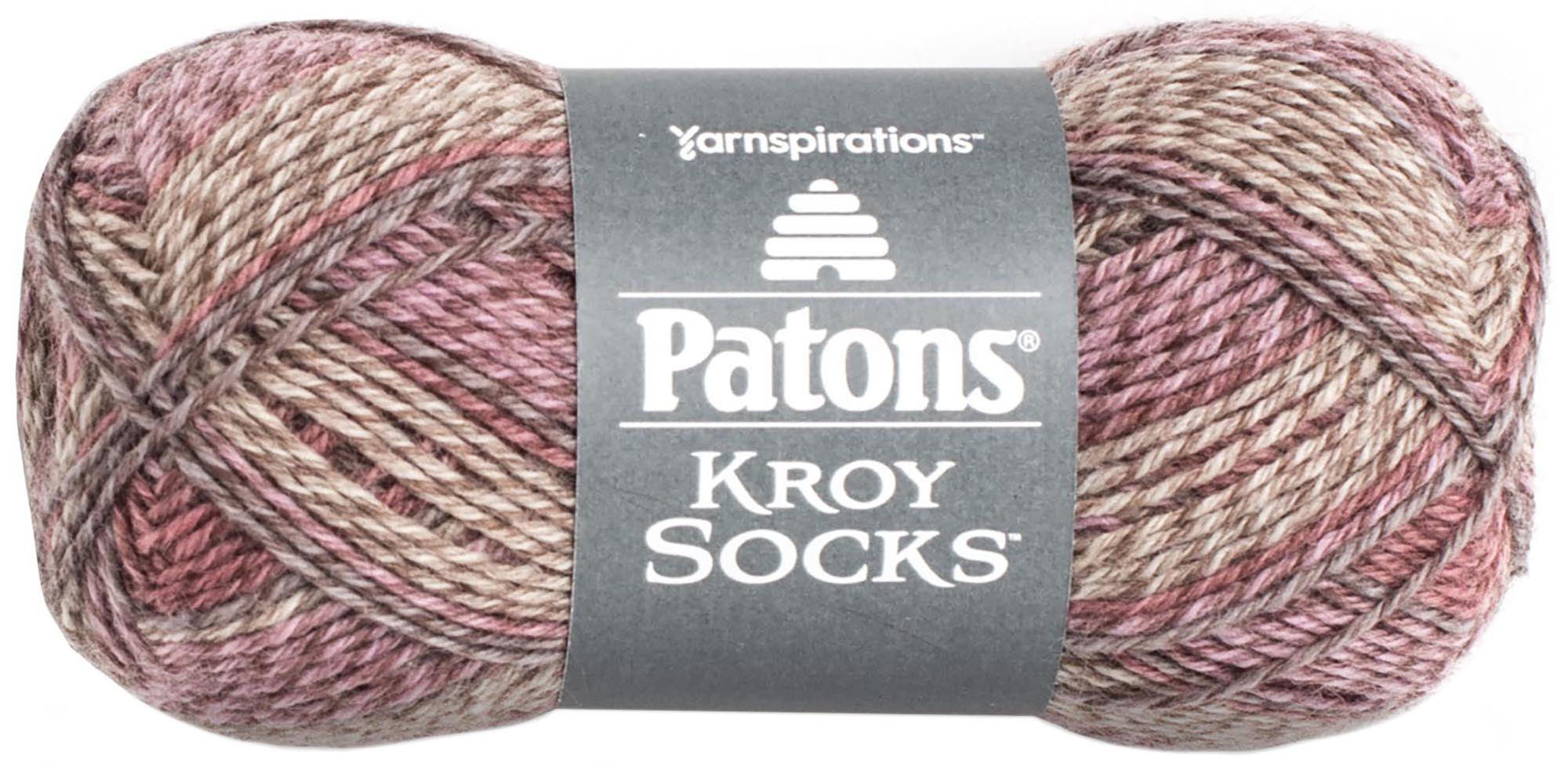 Kroy Socks Yarn Brown Rose Marl