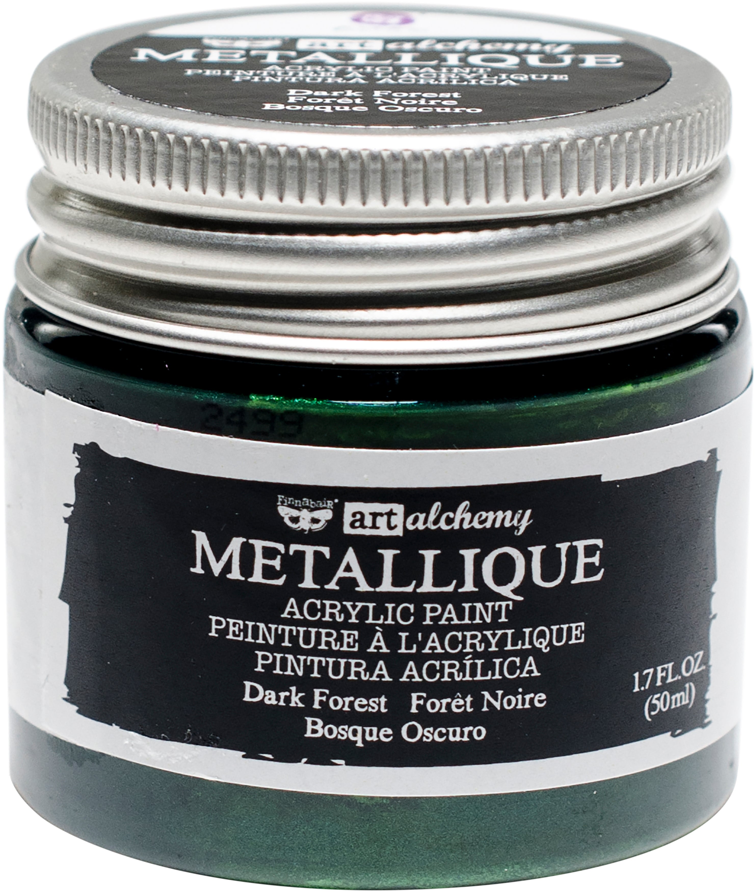 Finnabair Art Alchemy Acrylic Paint 1.7 Fluid Ounces Metallique Dark Forest
