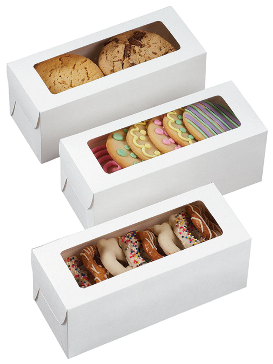 Treat Boxes White 8"X3.25"X3.25" 3/Pkg