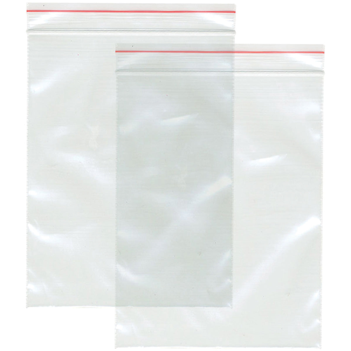 Ziplock Polybags 20/Pkg 5"X7" Clear
