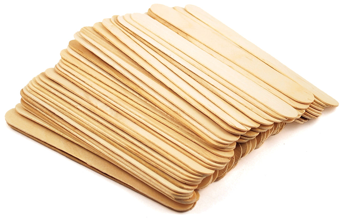 Jumbo Craft Sticks Natural 6" 50/Pkg