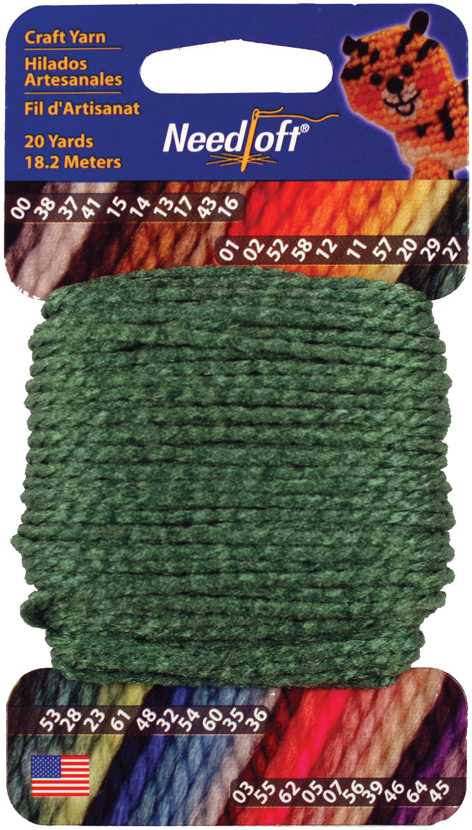 Needloft Craft Yarn 20yd Holly
