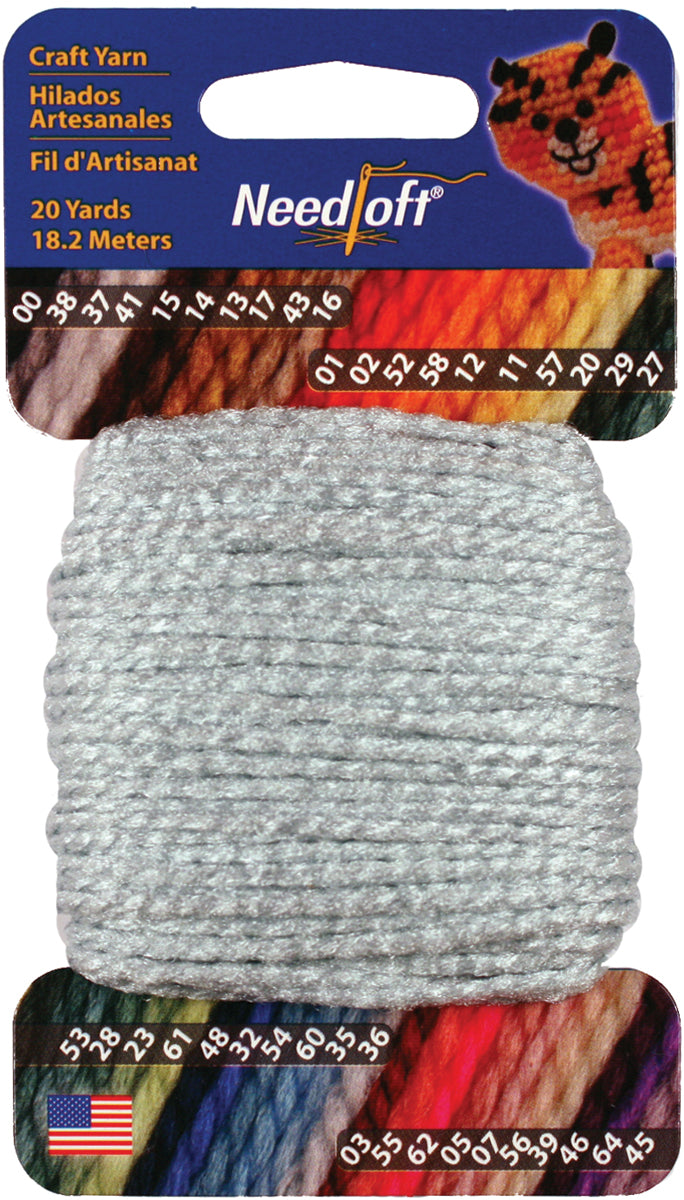 Needloft Craft Yarn 20yd Baby Blue