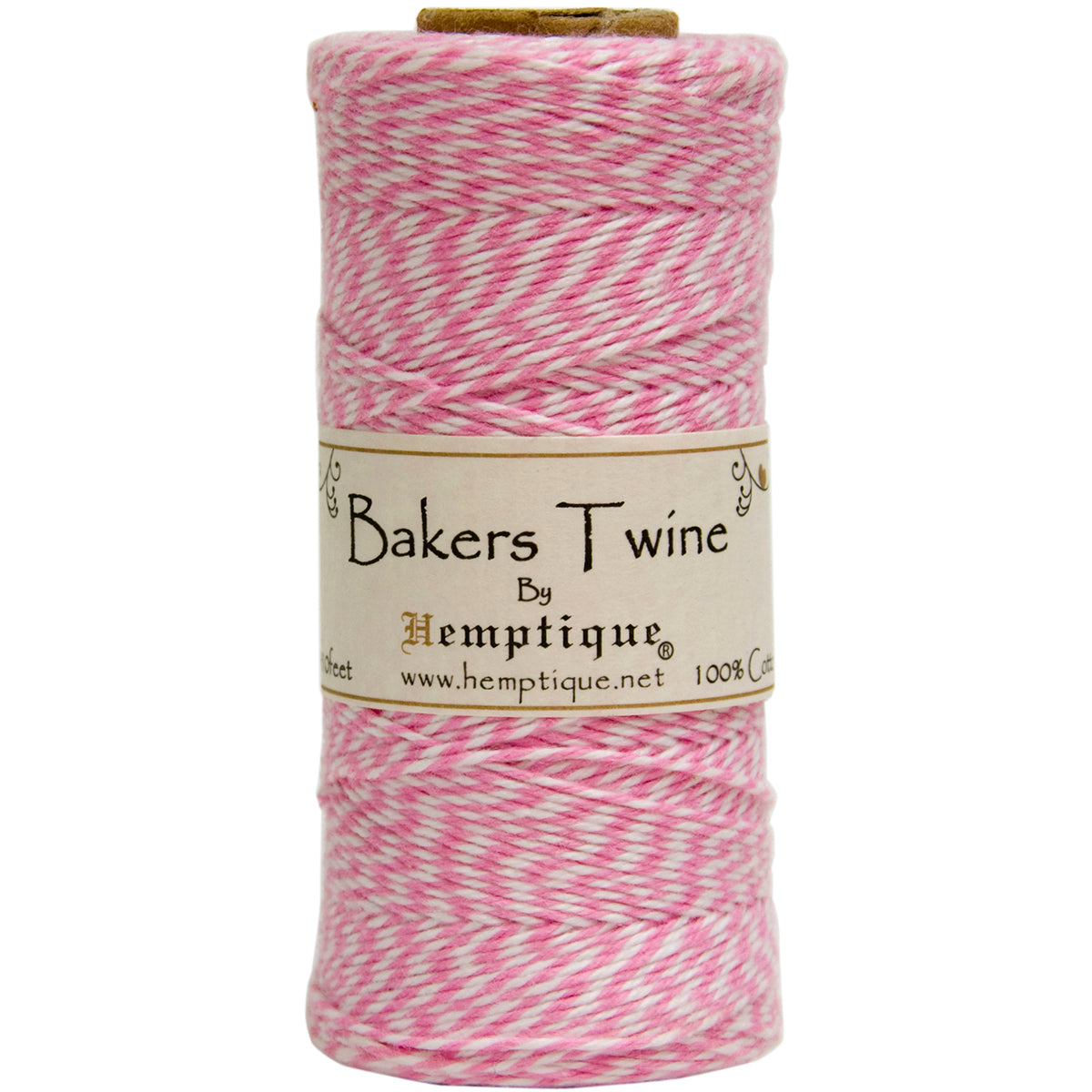Cotton Baker's Twine Spool 2-Ply 410' Light Pink