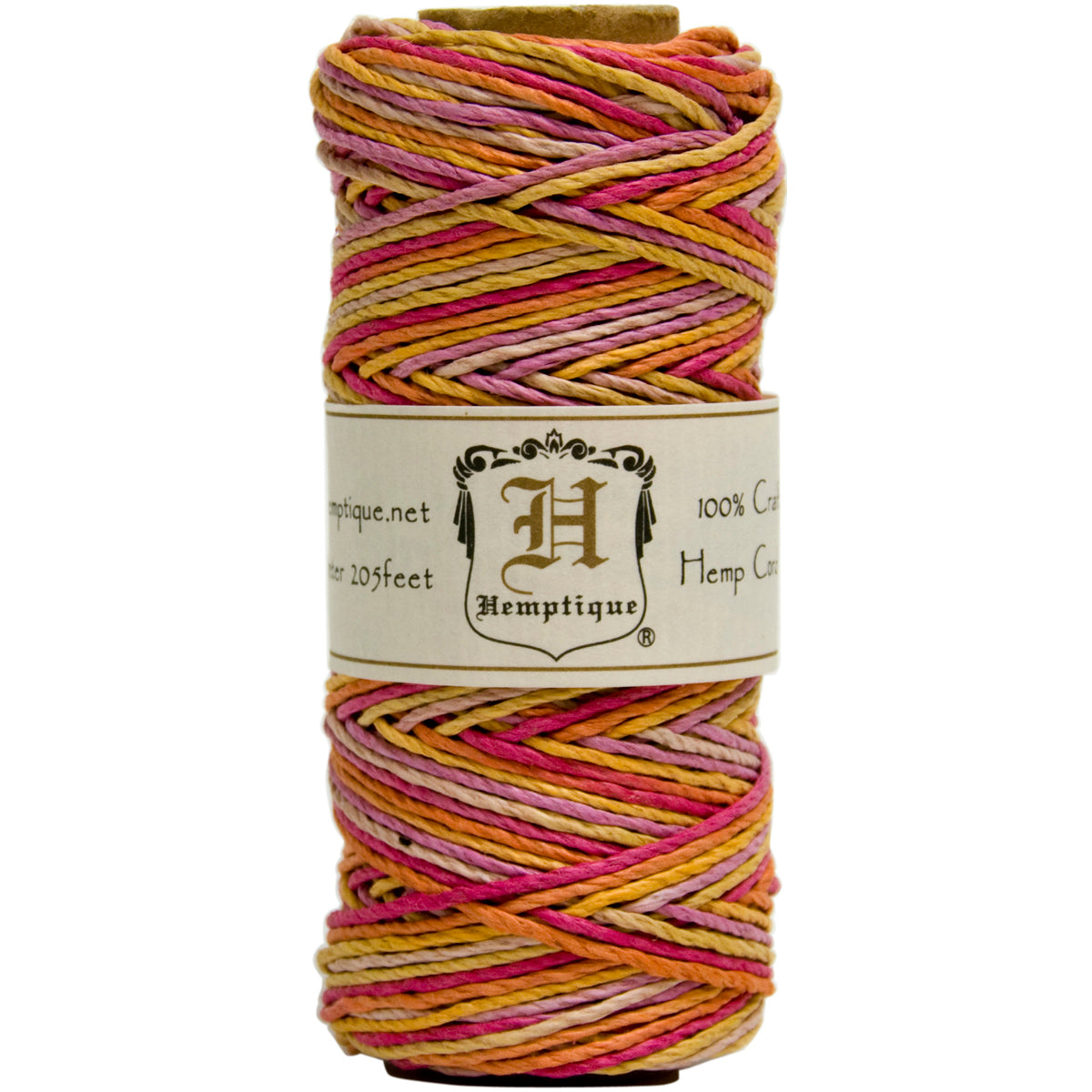 Hemp Variegated Cord Spool 20lb 205' Taffy