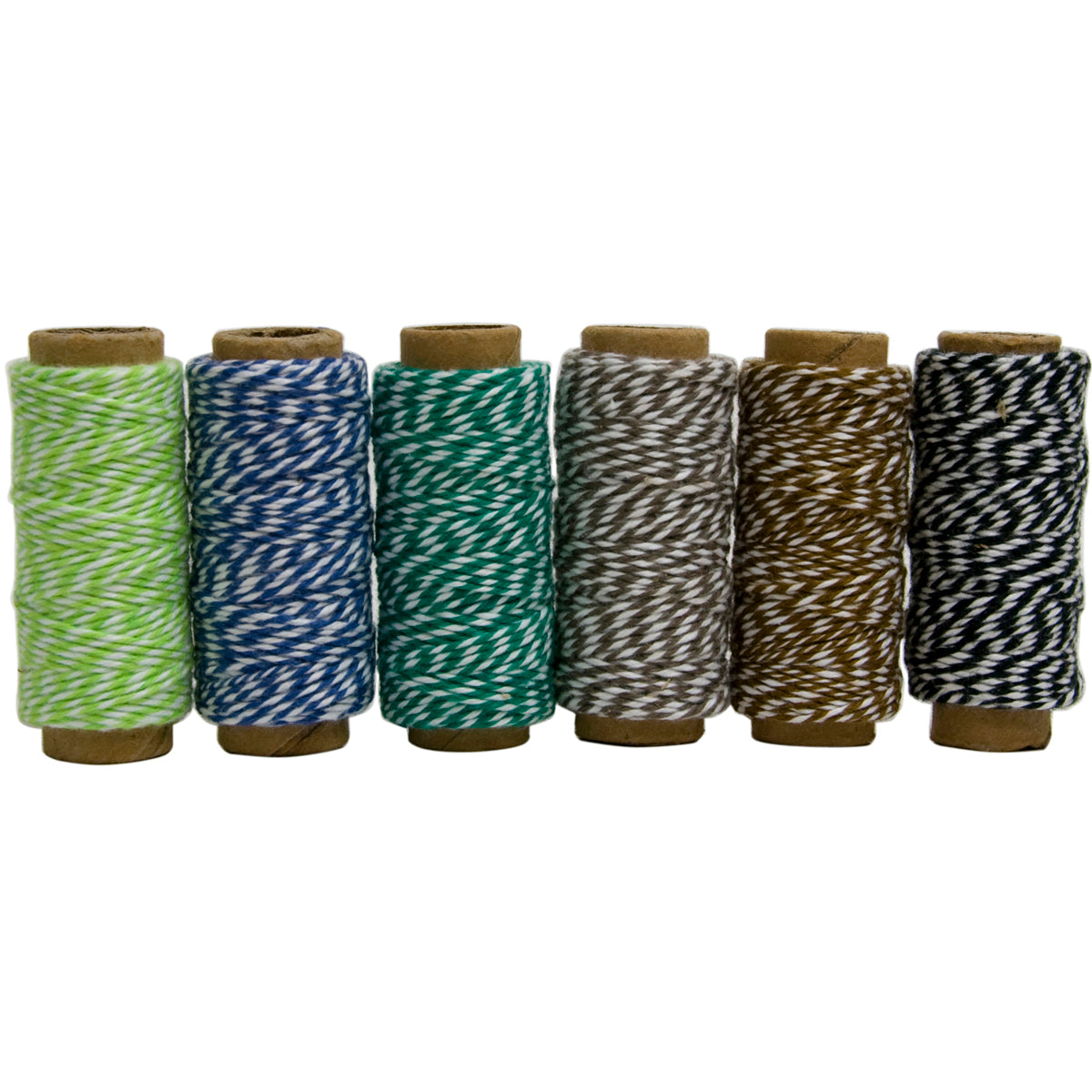 Cotton Baker's Twine Mini Spool Set 2-Ply 65' Garden Party