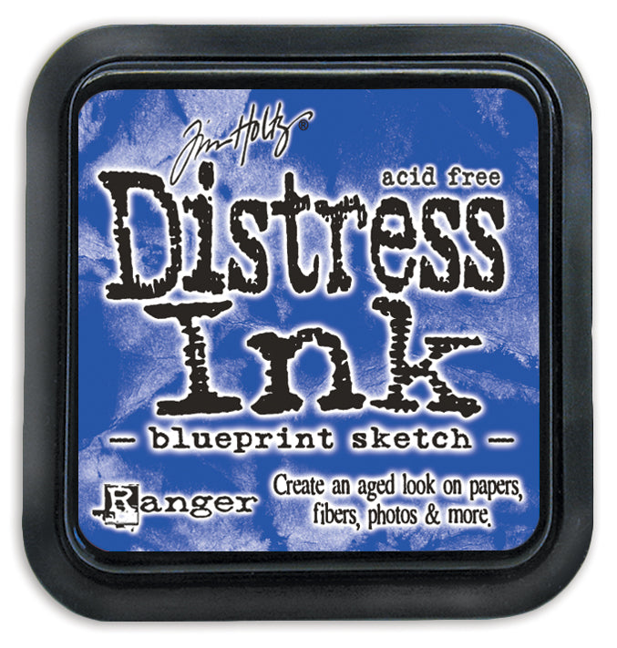 Distress Ink Pad Blueprint Sketch