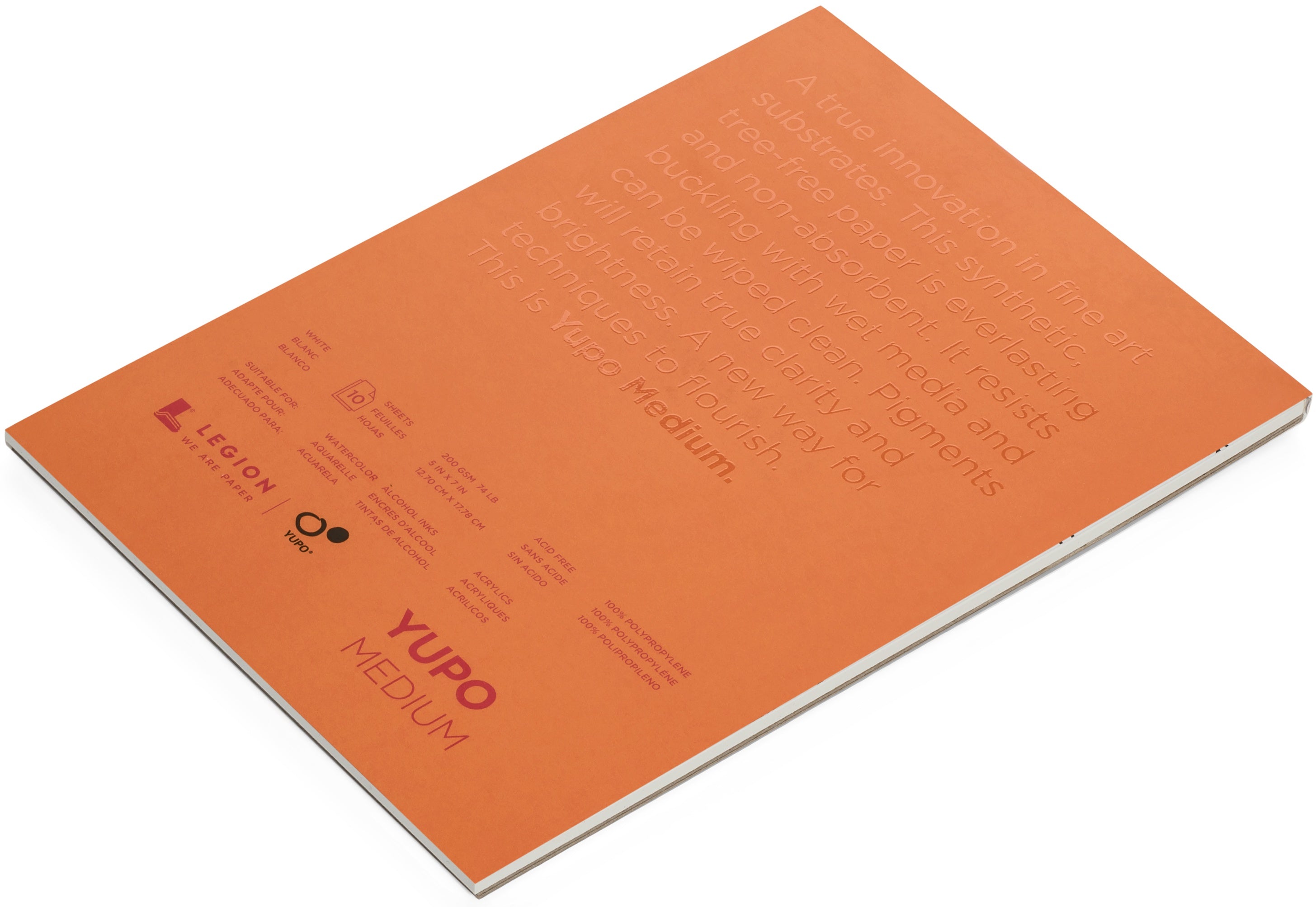 Yupo Paper 5"X7" 10 Sheets/Pkg White 74lb
