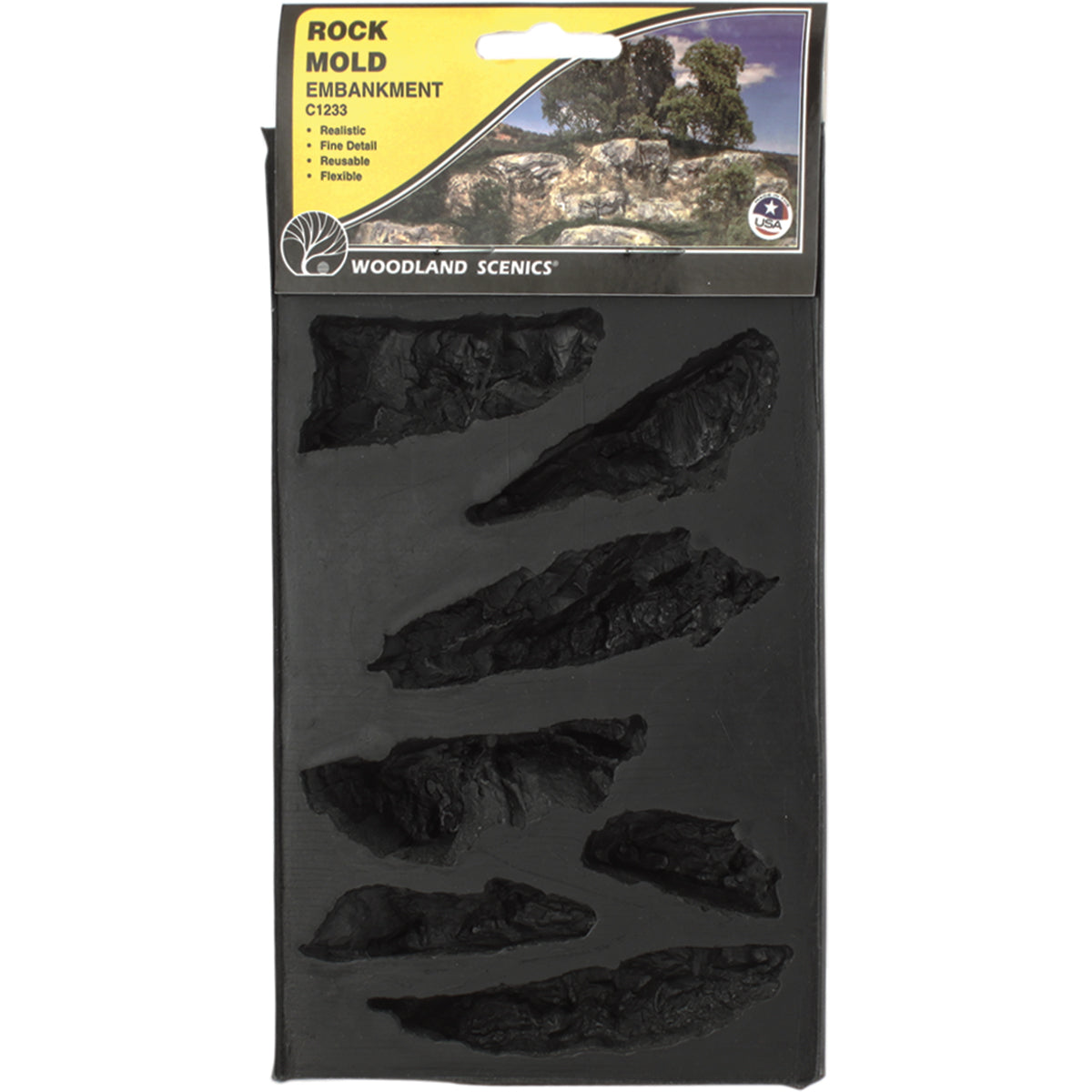 Rock Mold- Embankments (5"x7")