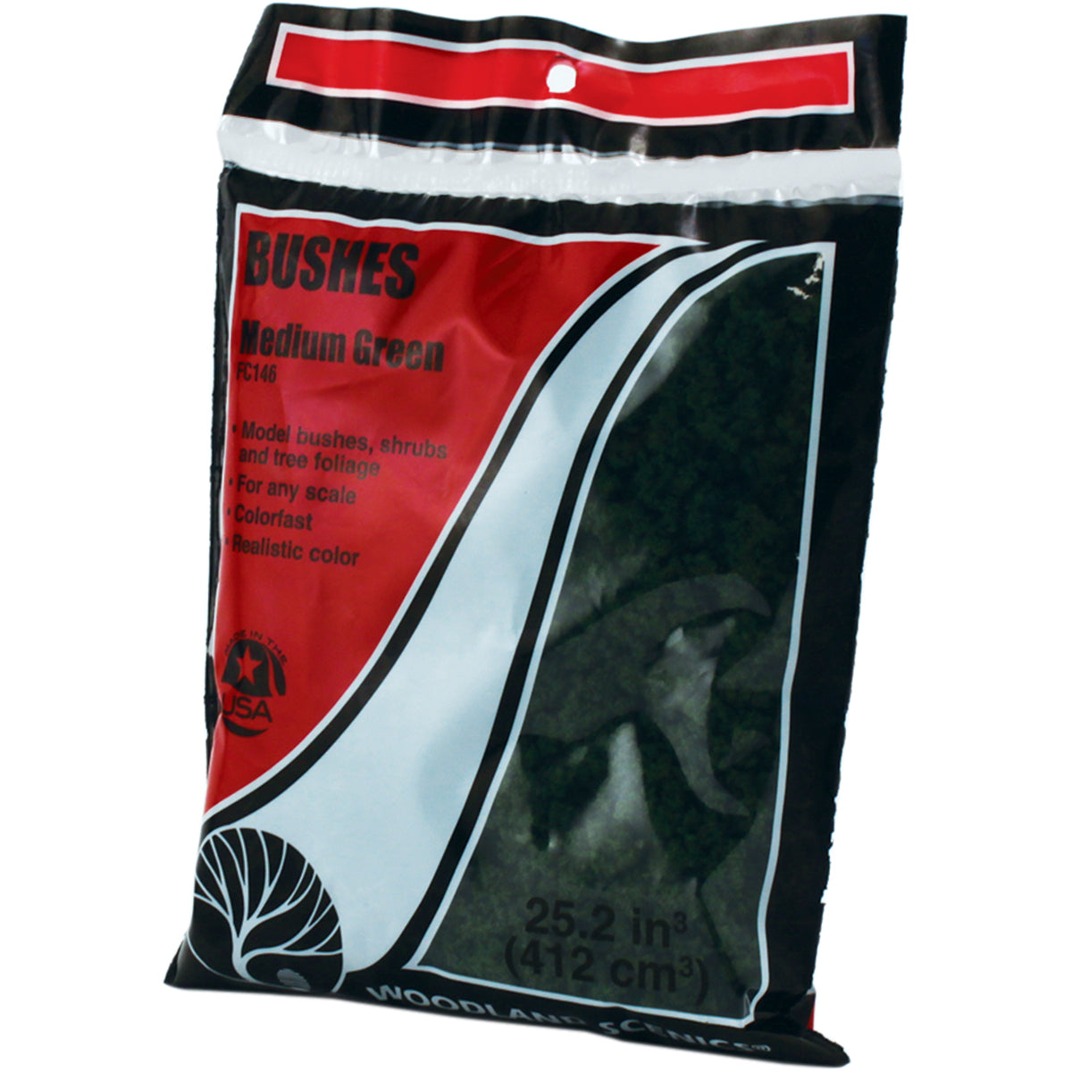 Bushes Clump- Foliage Medium Green (12oz. Bag)