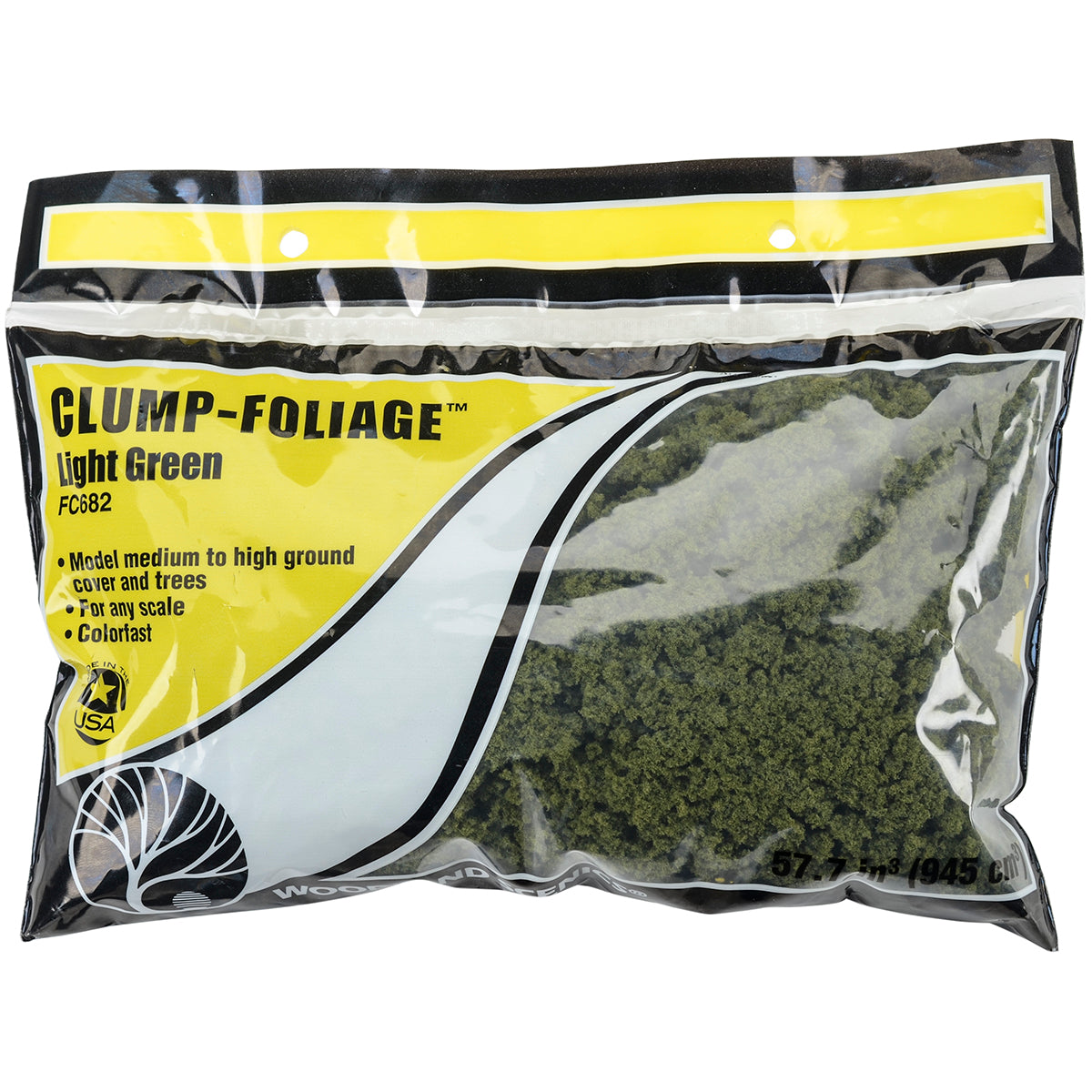 Clump- Foliage Light Green (55cu. in. Bag)