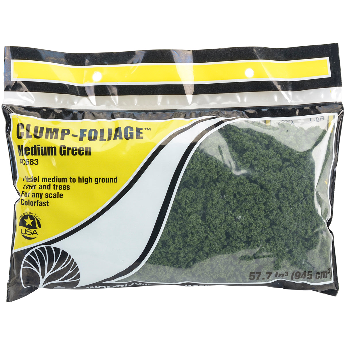 Clump- Foliage Medium Green (55cu. in. Bag)