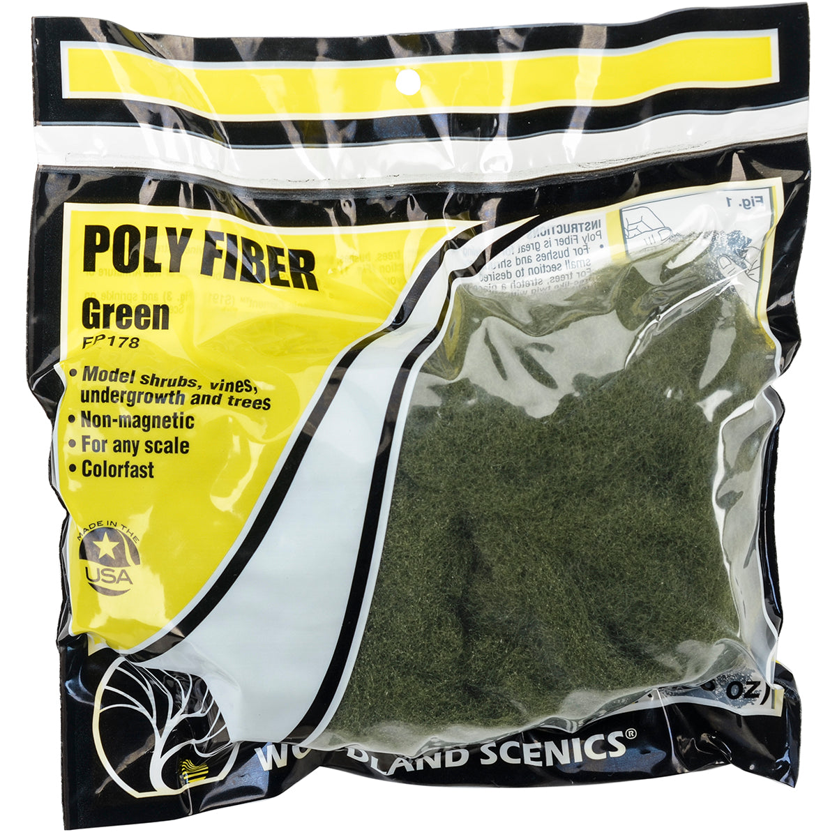 Poly Fiber- Green (16gms Bag)