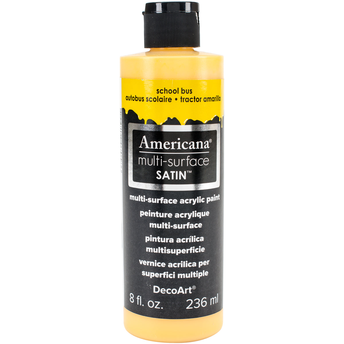Americana Multi-Surface Satin Acrylic 8oz School Bus