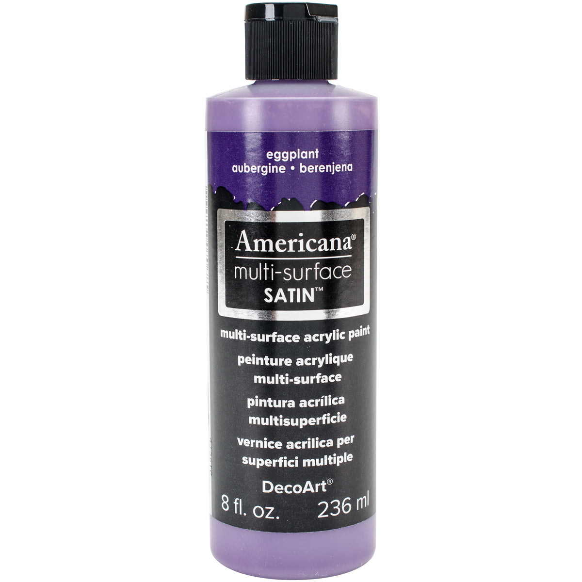Americana Multi-Surface Satin Acrylic 8oz Eggplant