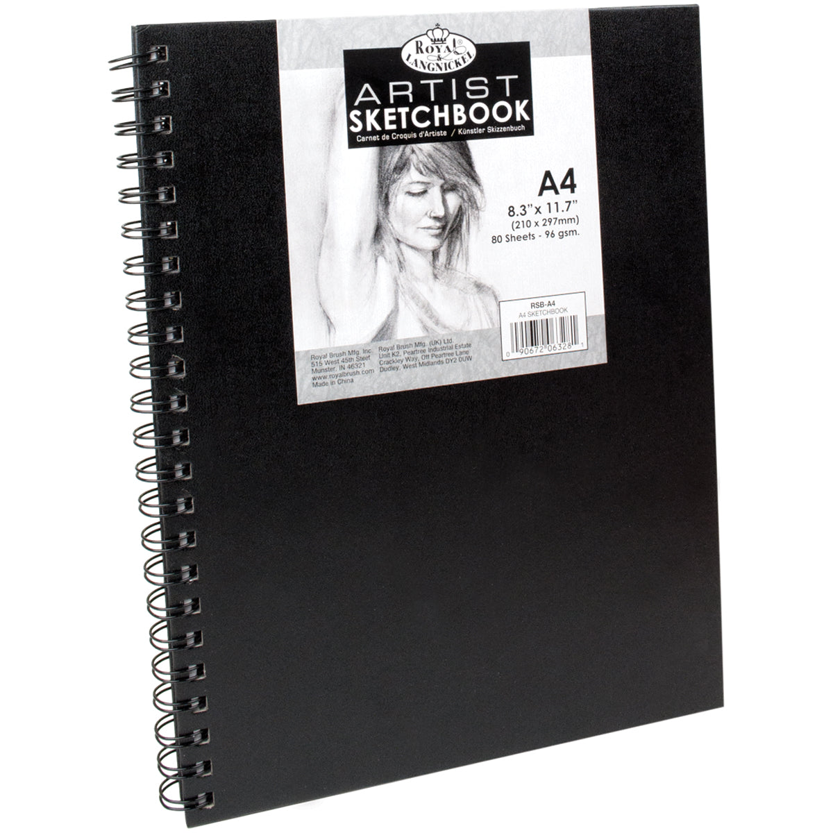 Spiral Hardcover Sketchbook 8.3"X11.7" 