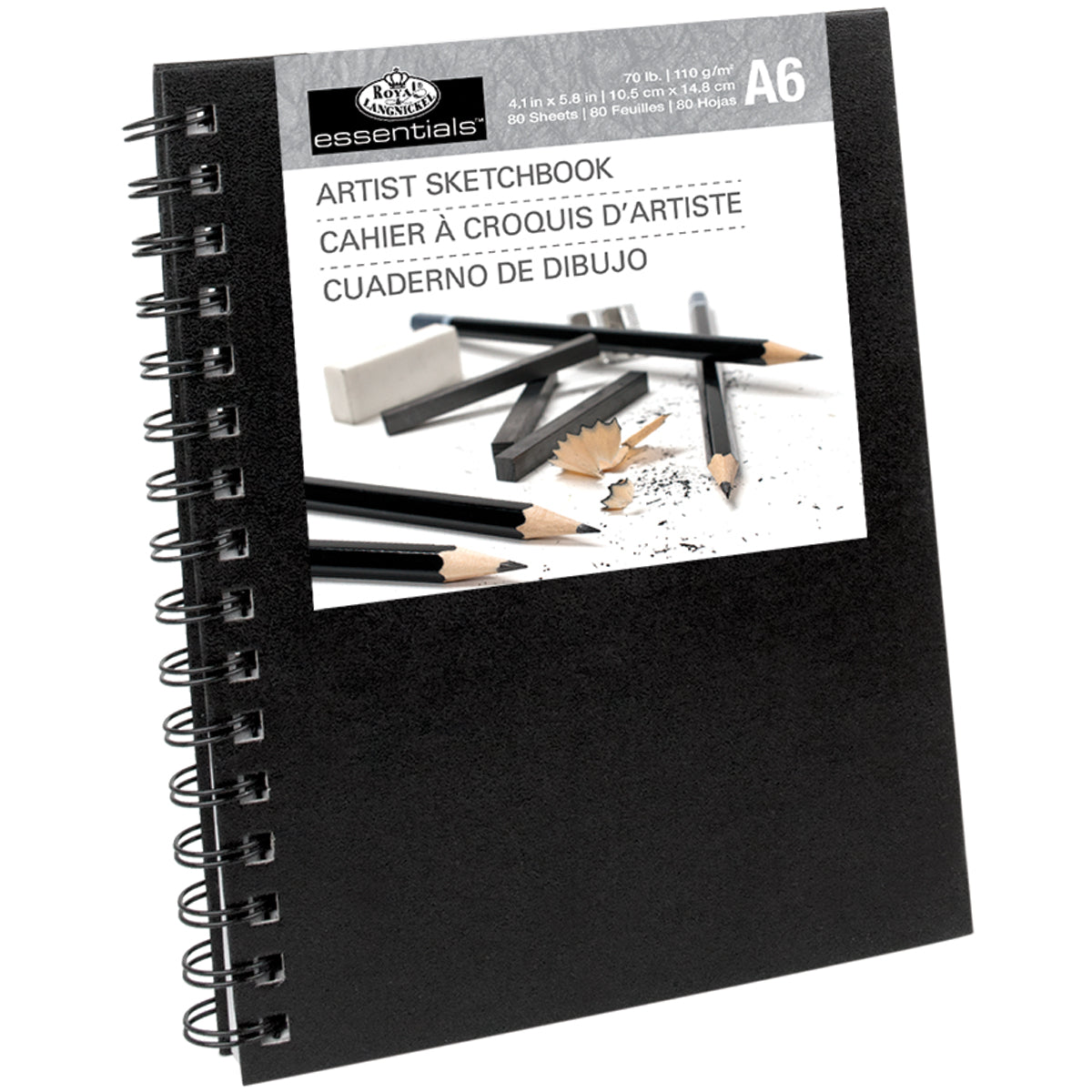 Spiral Hardcover Sketchbook 4.1"X5.8" 