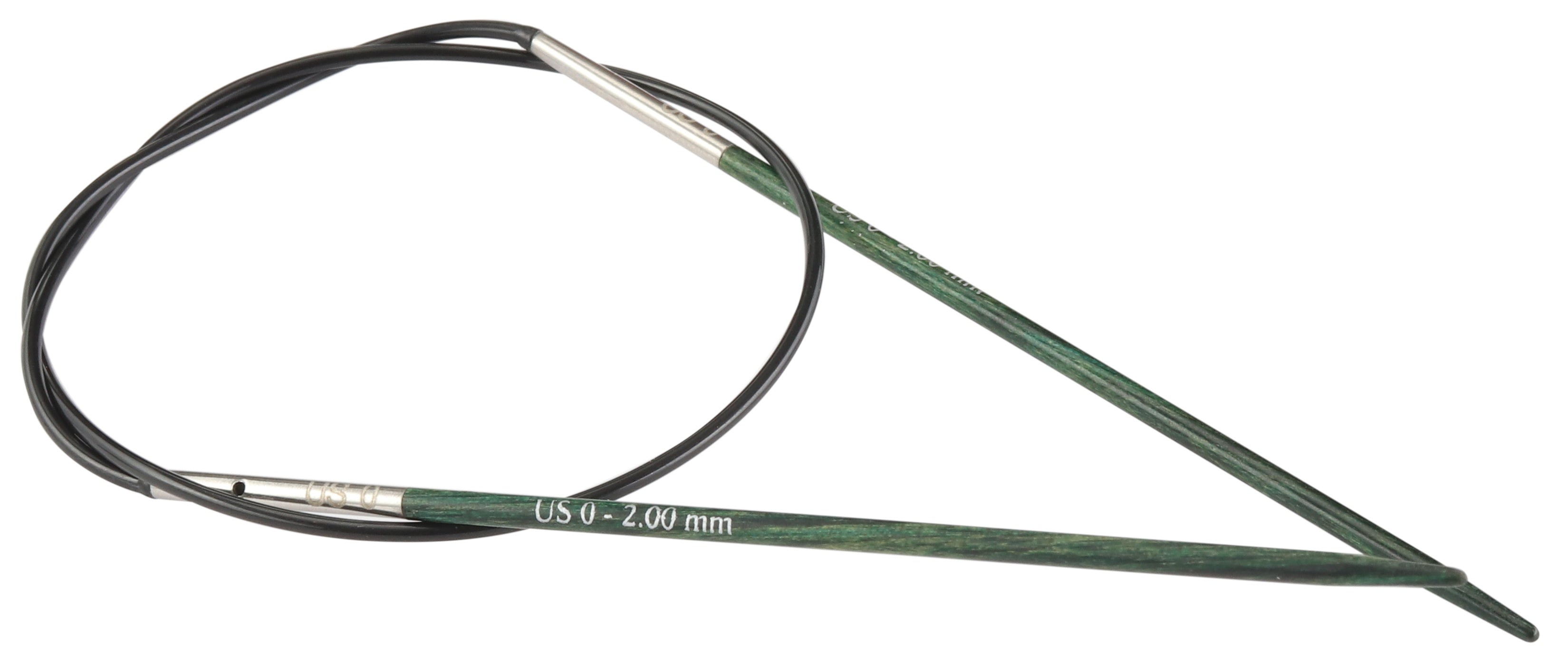 Dreamz Fixed Circular Needles 16" Size 0/2mm