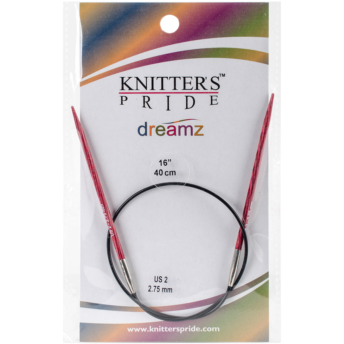Dreamz Fixed Circular Needles 16" Size 2/2.75mm