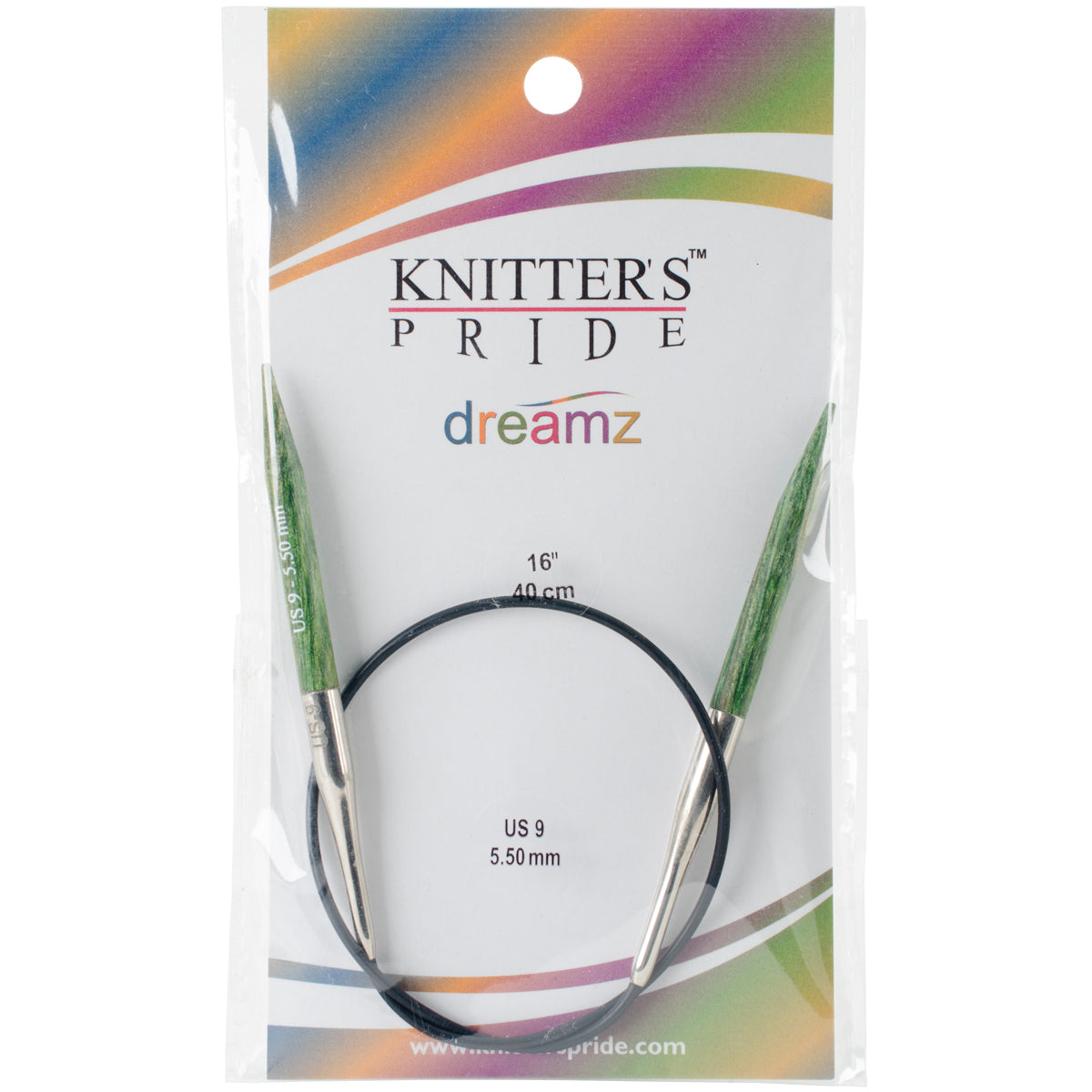 Dreamz Fixed Circular Needles 16" Size 9/5.5mm