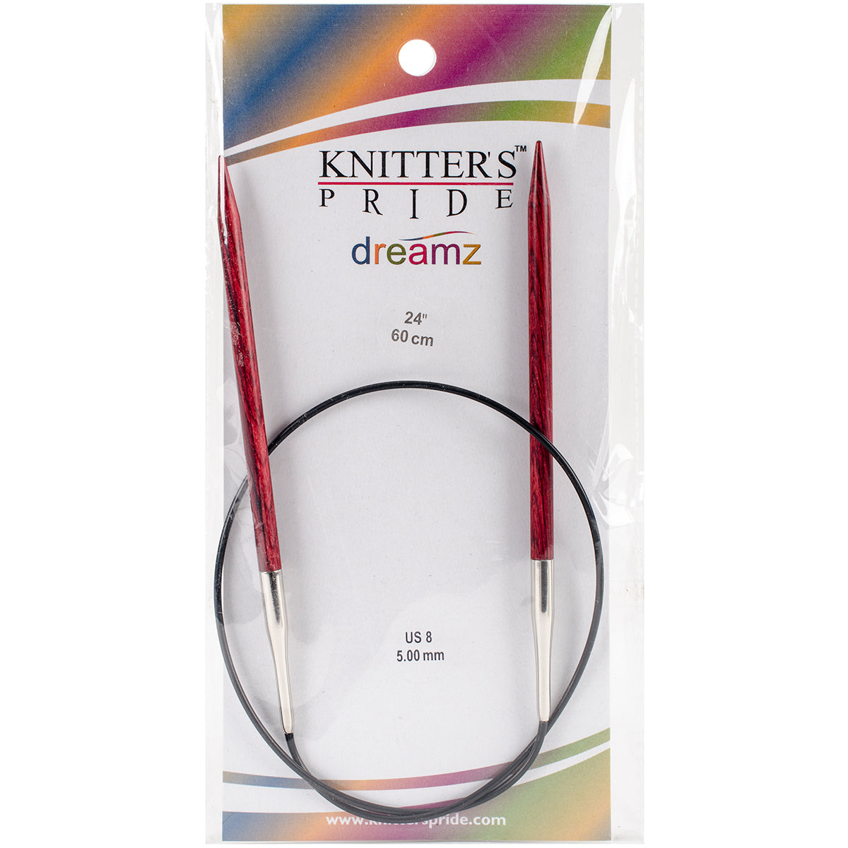 Dreamz Fixed Circular Needles 24" Size 8/5mm
