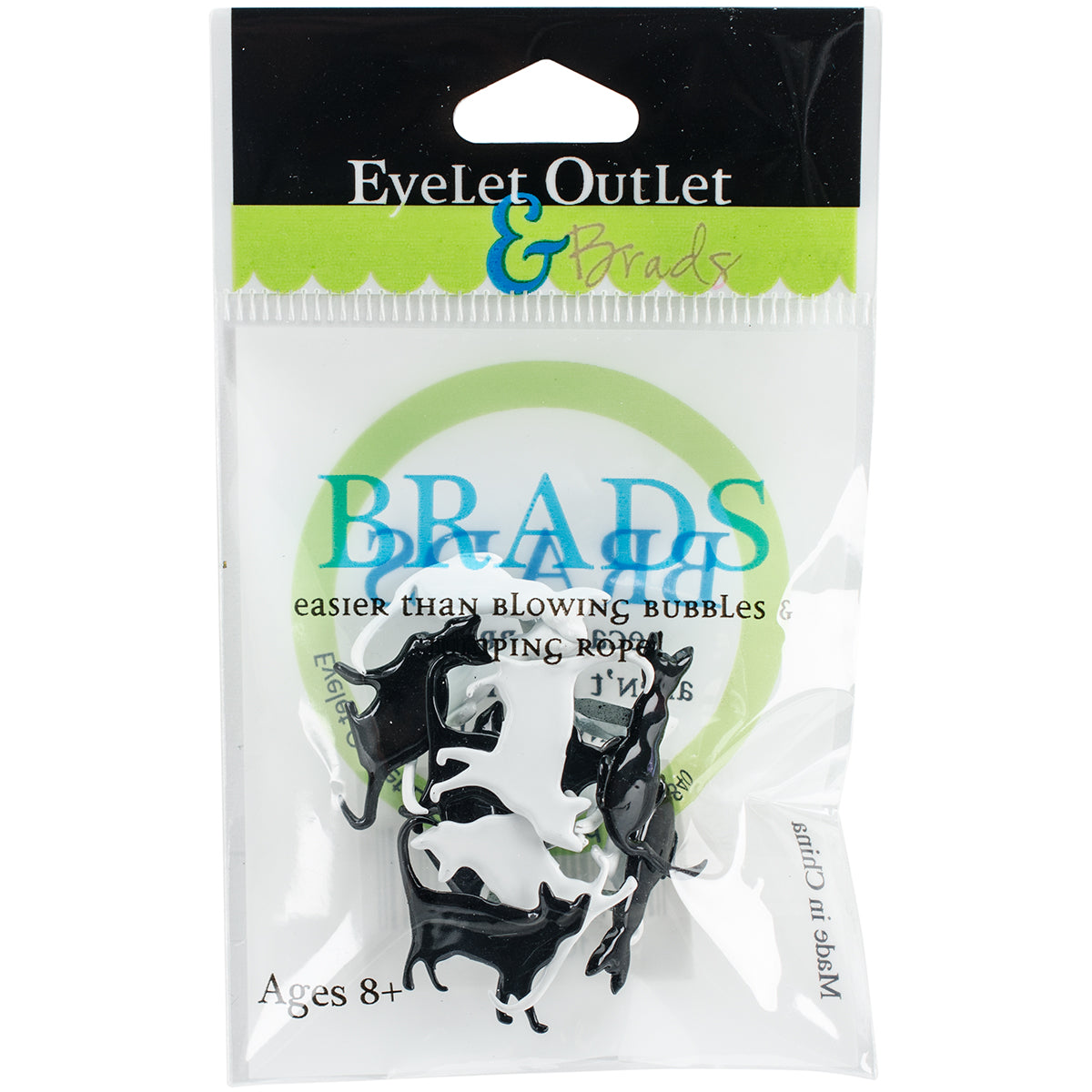 Eyelet Outlet Shape Brads 12/Pkg Silhouette Cat