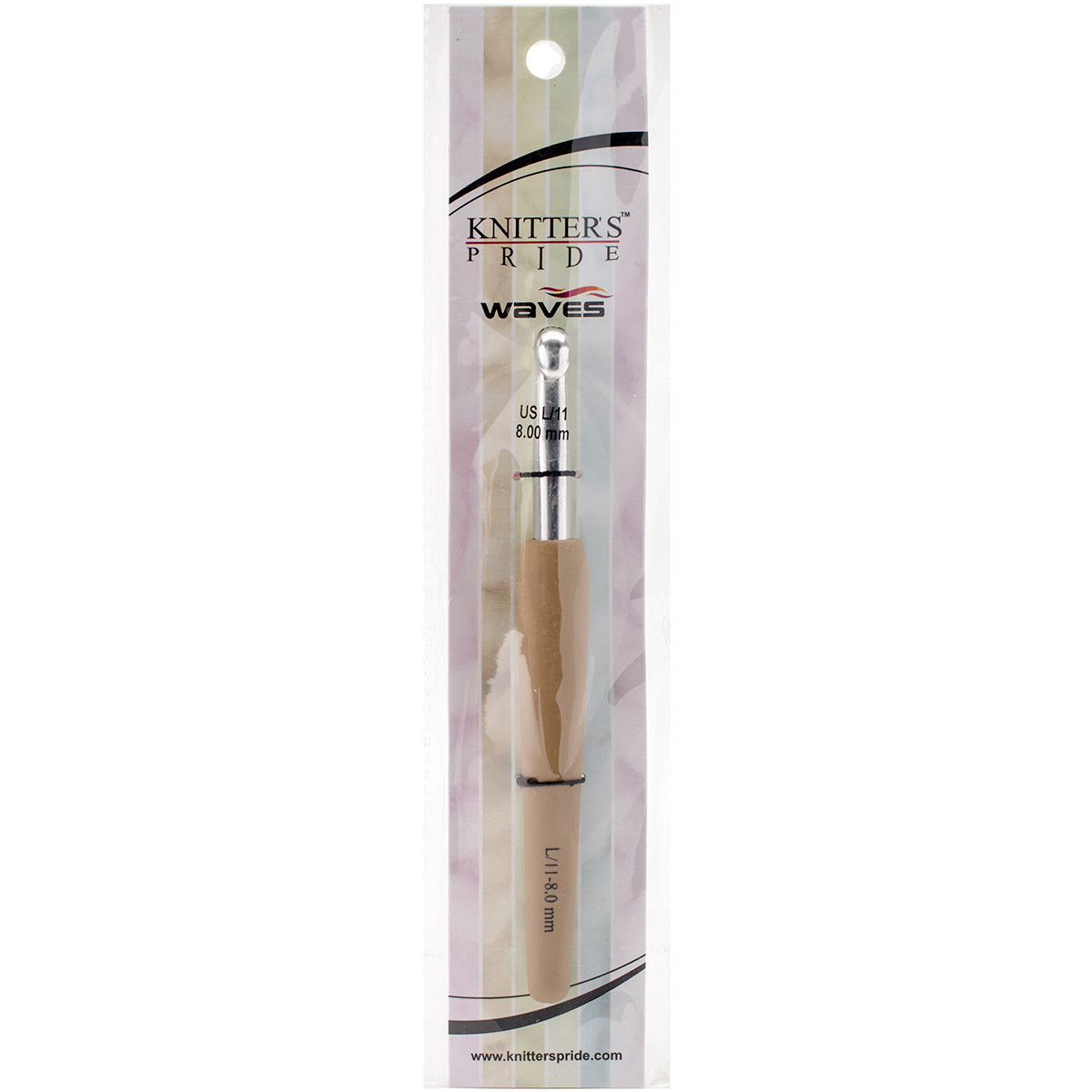 Waves Aluminum Crochet Hook L/8mm