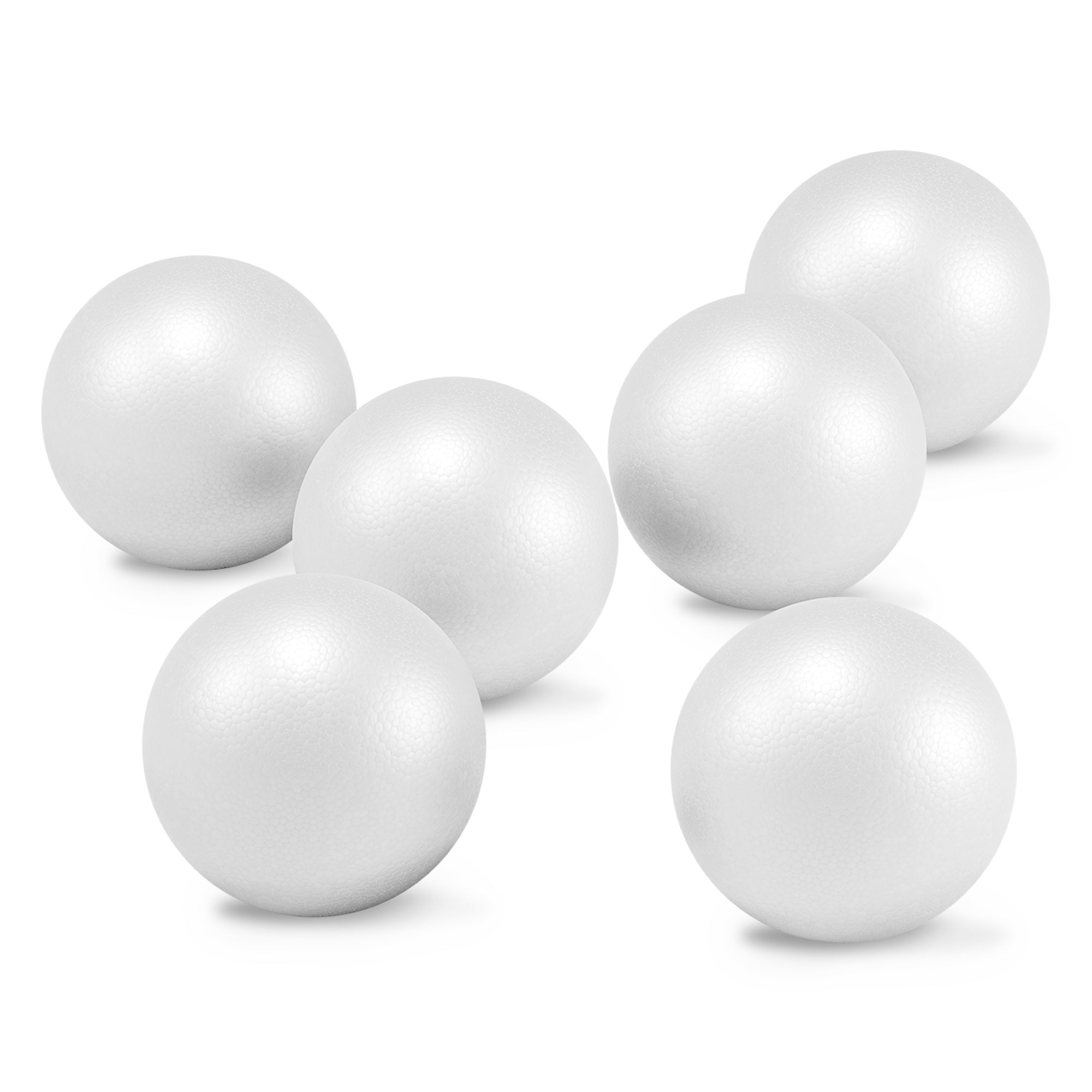 Smooth Styrofoam Balls 3" 6/Pkg 