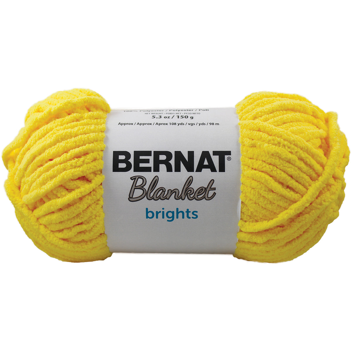 Bernat Blanket Brights Big Ball Yarn School Bus Yellow