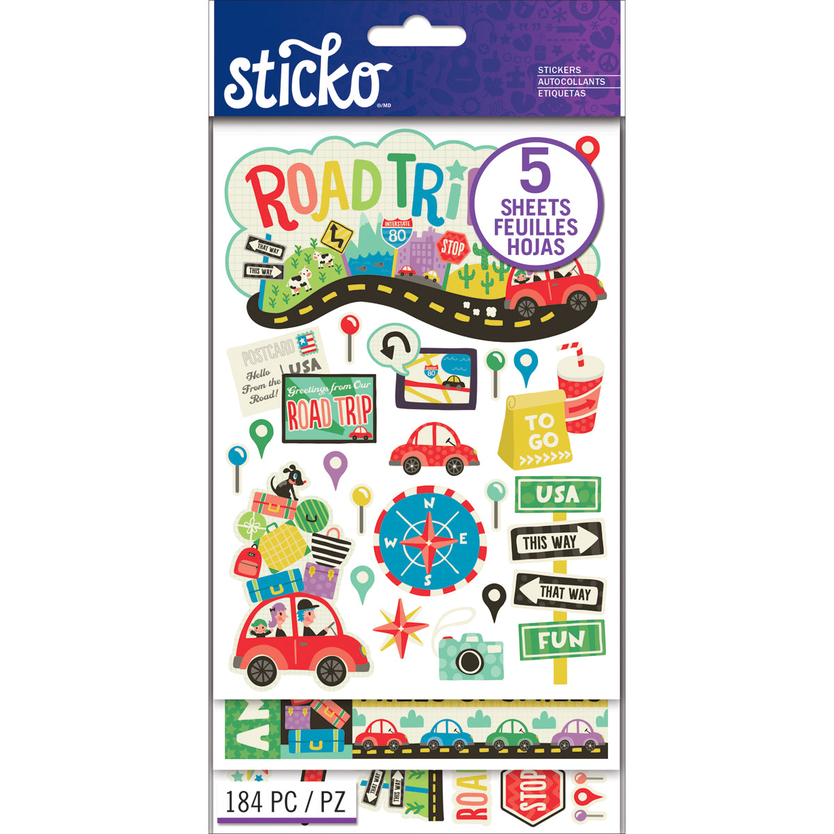 Sticko Flip Pack Road Trip
