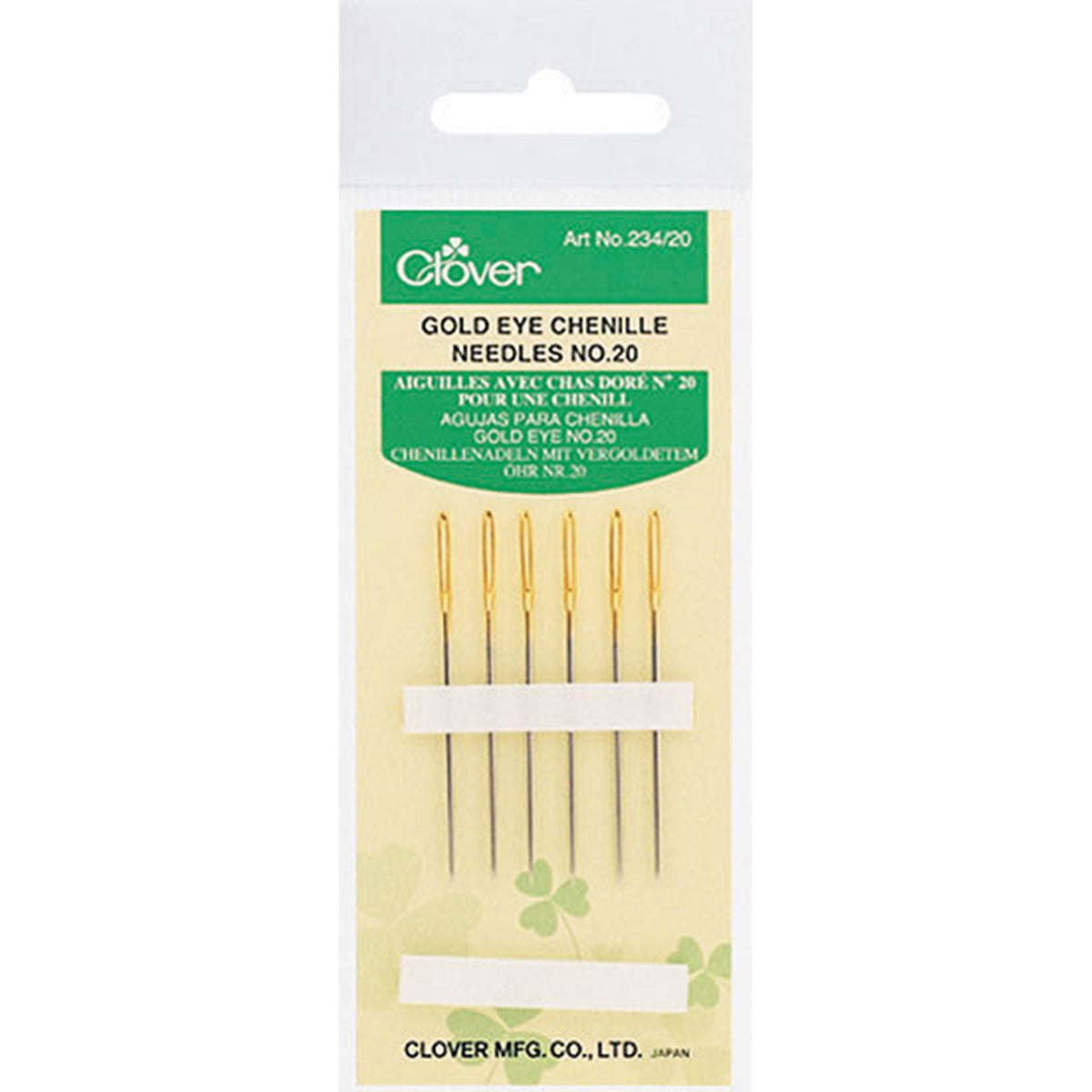 Gold Eye Chenille Needles  Size 20 6/Pkg