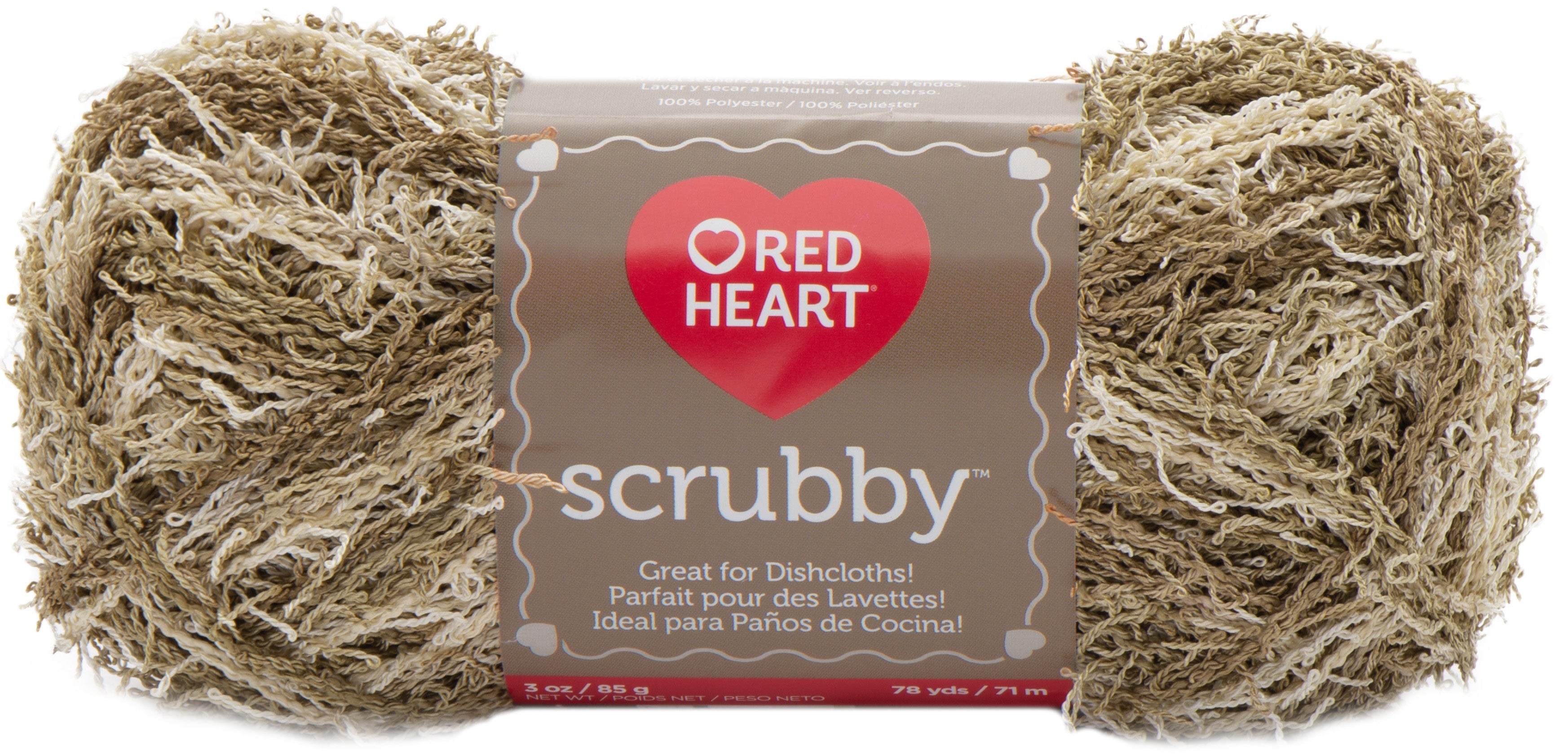Red Heart Scrubby Yarn Almond