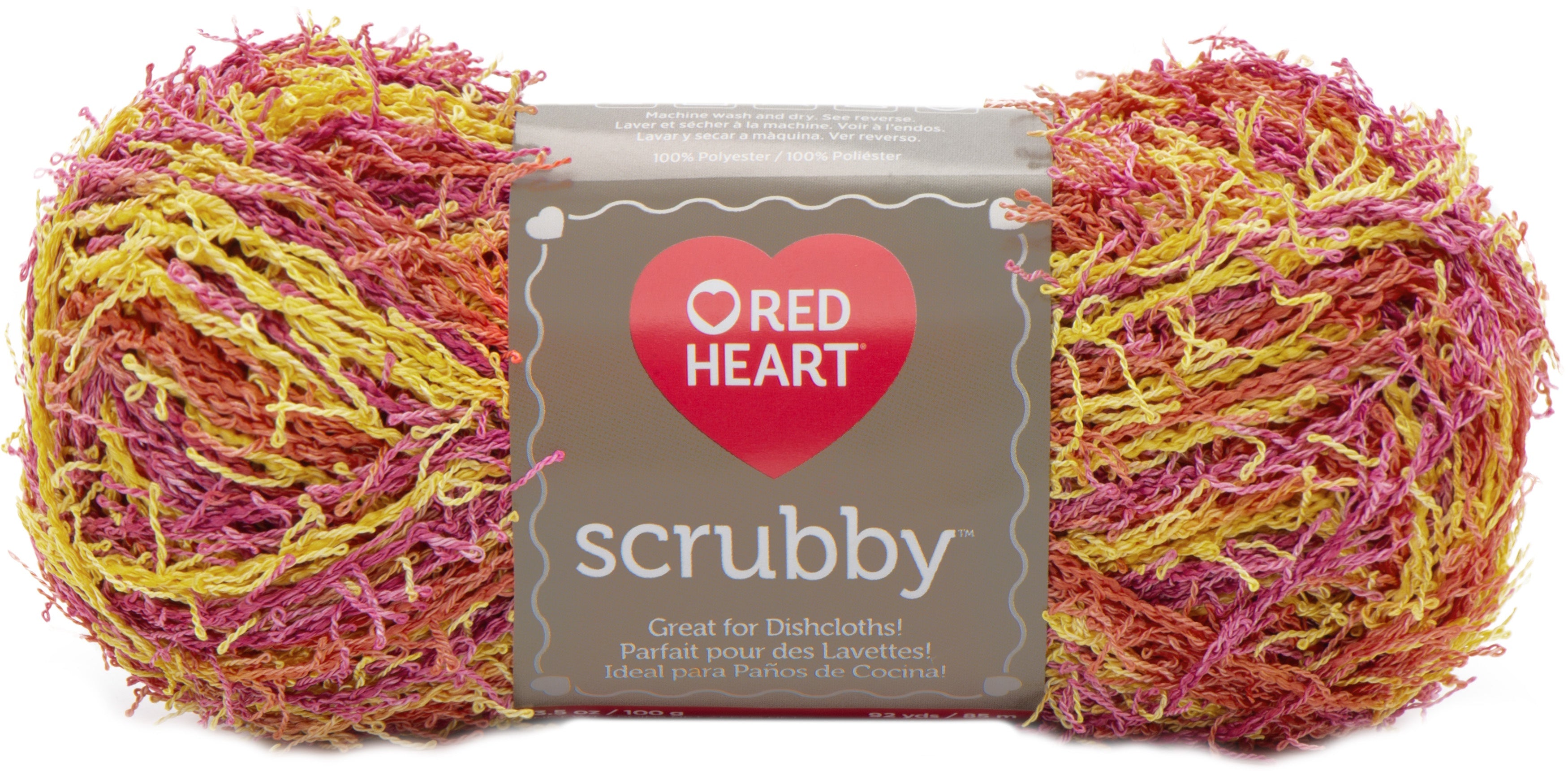Red Heart Scrubby Yarn Zesty