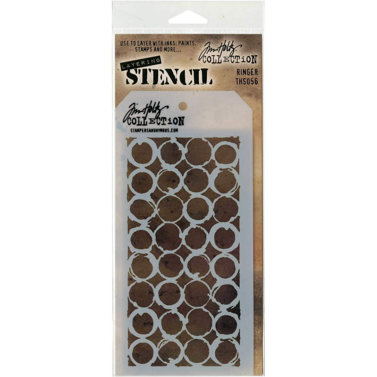 Tim Holtz Layered Stencil 4.125"X8.5" Ringer