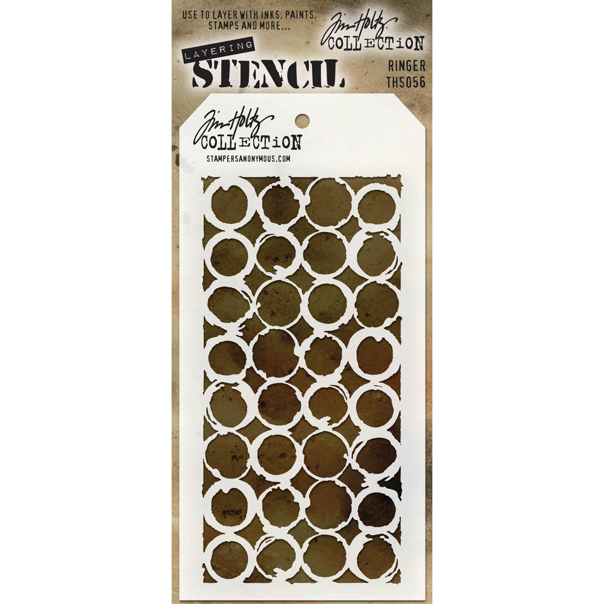 Tim Holtz Layered Stencil 4.125"X8.5" Ringer
