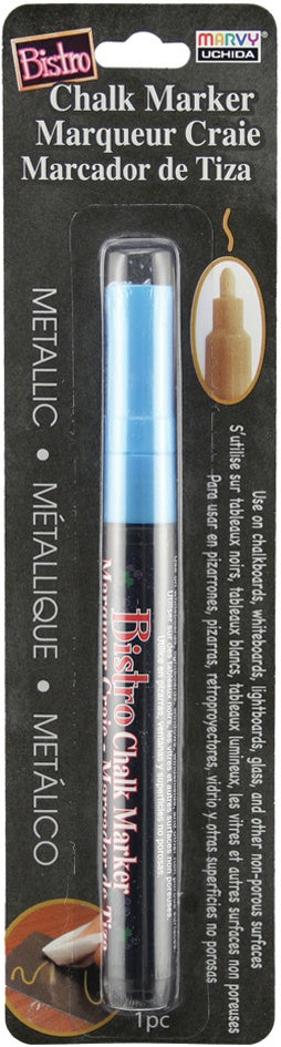 Bistro Chalk Marker Fine Point Metallic Blue