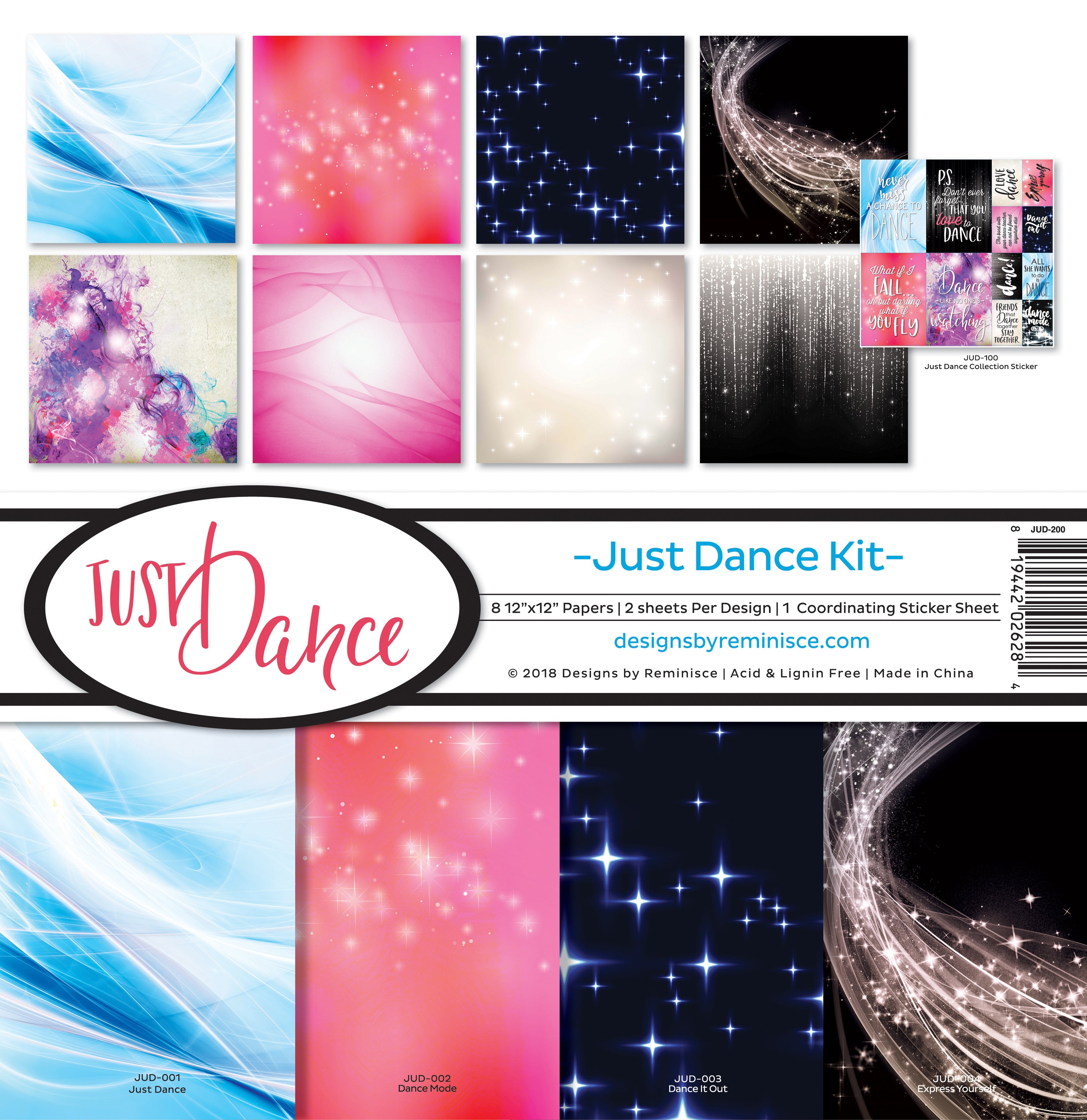 Reminisce Collection Kit 12"X12" Just Dance
