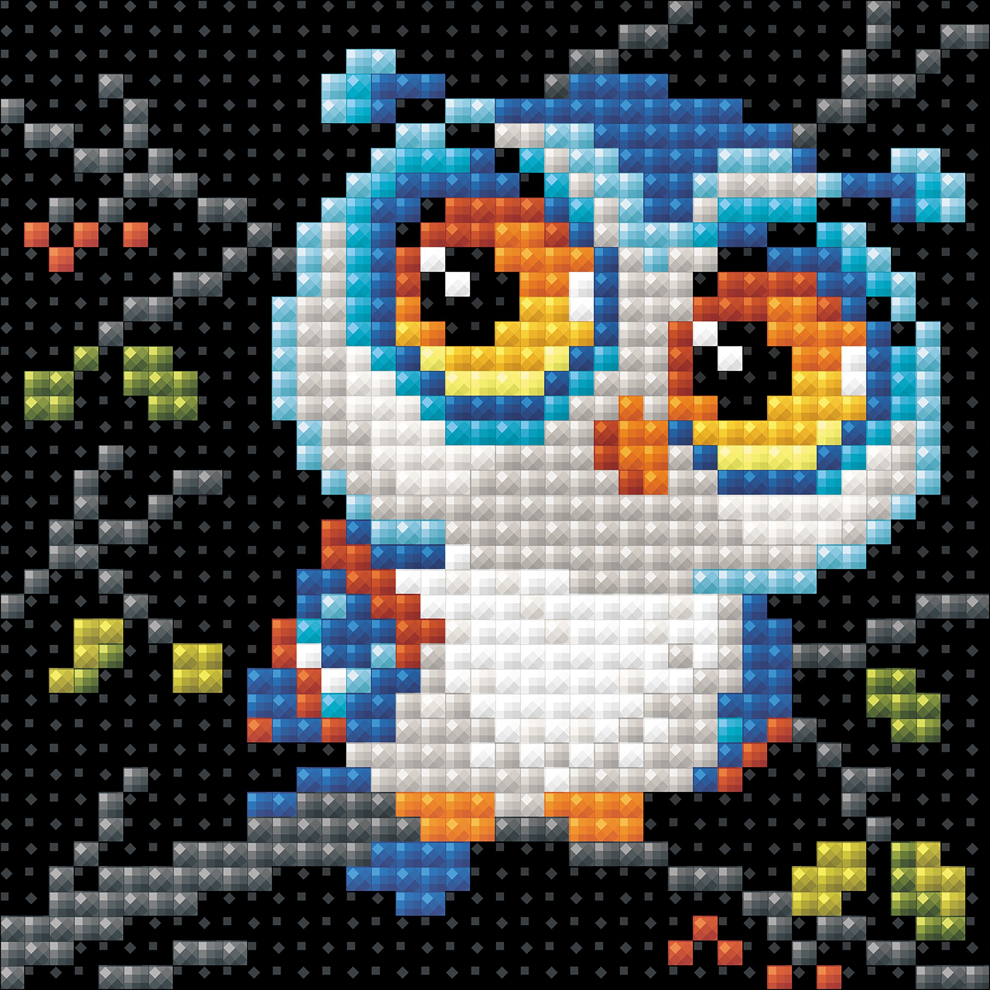 RIOLIS Diamond Mosiac Embroidery Kit 4"X4" Owl