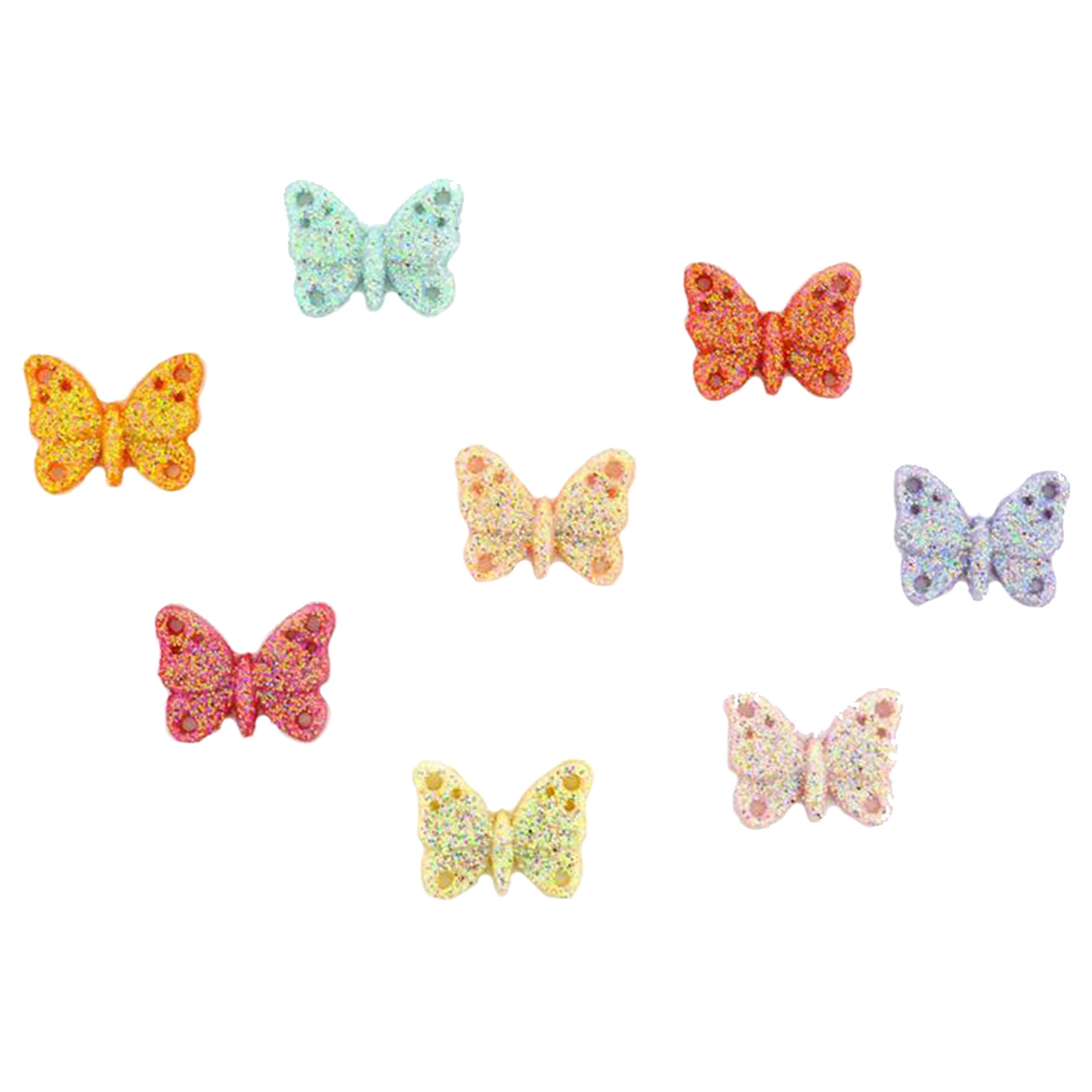 Dress It Up Embellishments-Glitter Butterflies
