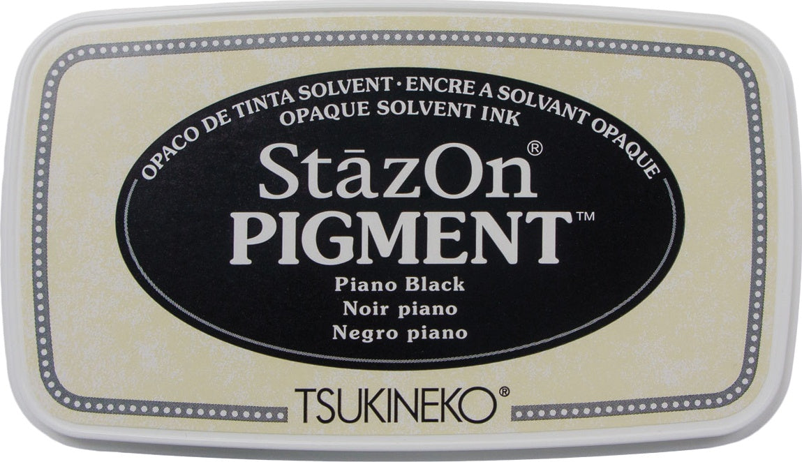 StazOn Pigment Ink Pad Piano Black