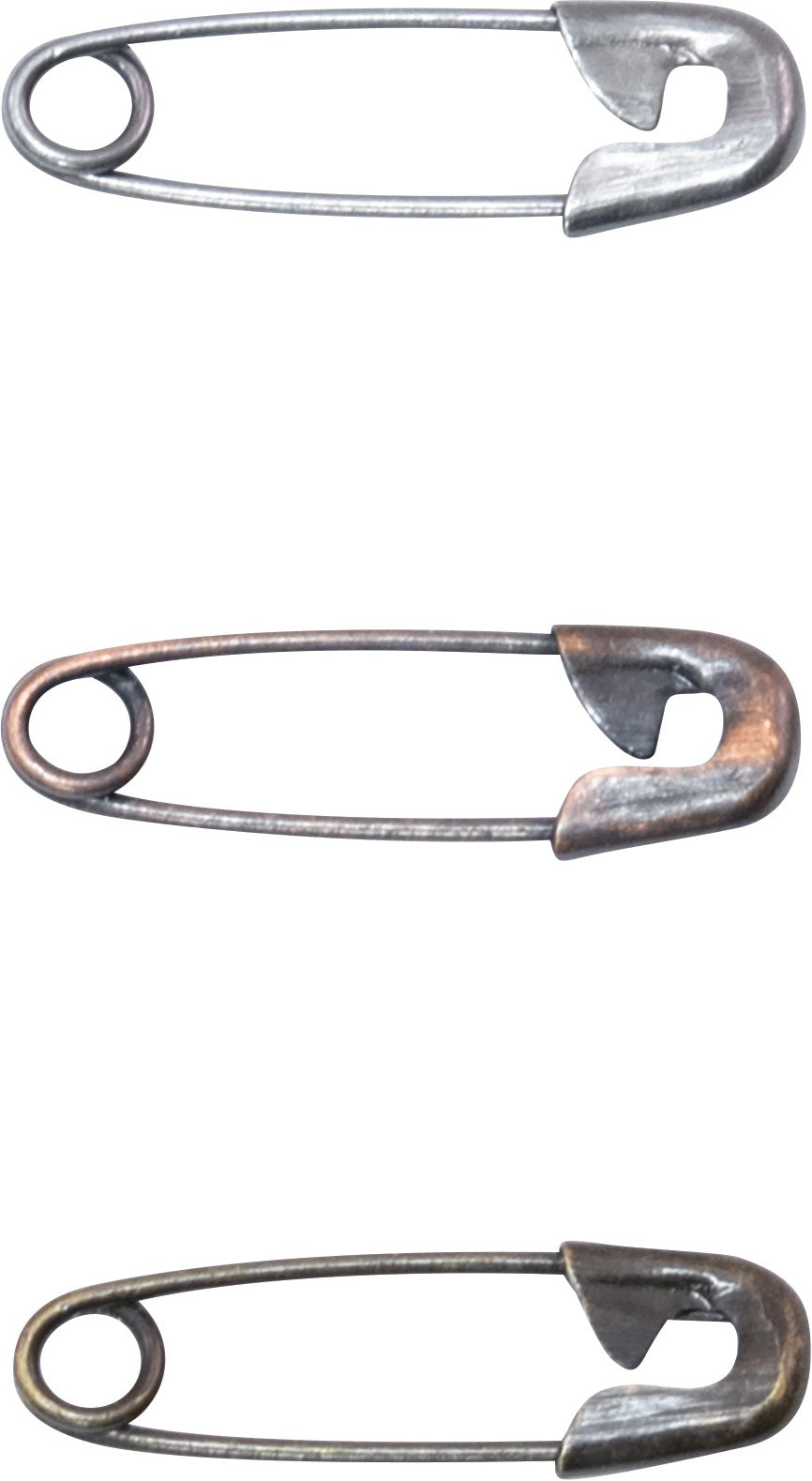 Idea-Ology Mini Metal Safety Pins 48/Pkg 3 Colors