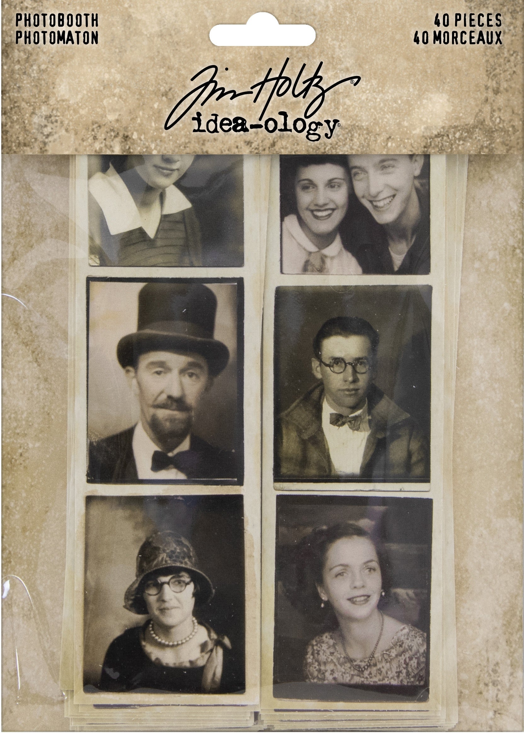 Idea-Ology Photobooth Vintage Photo Strips 40/Pkg  