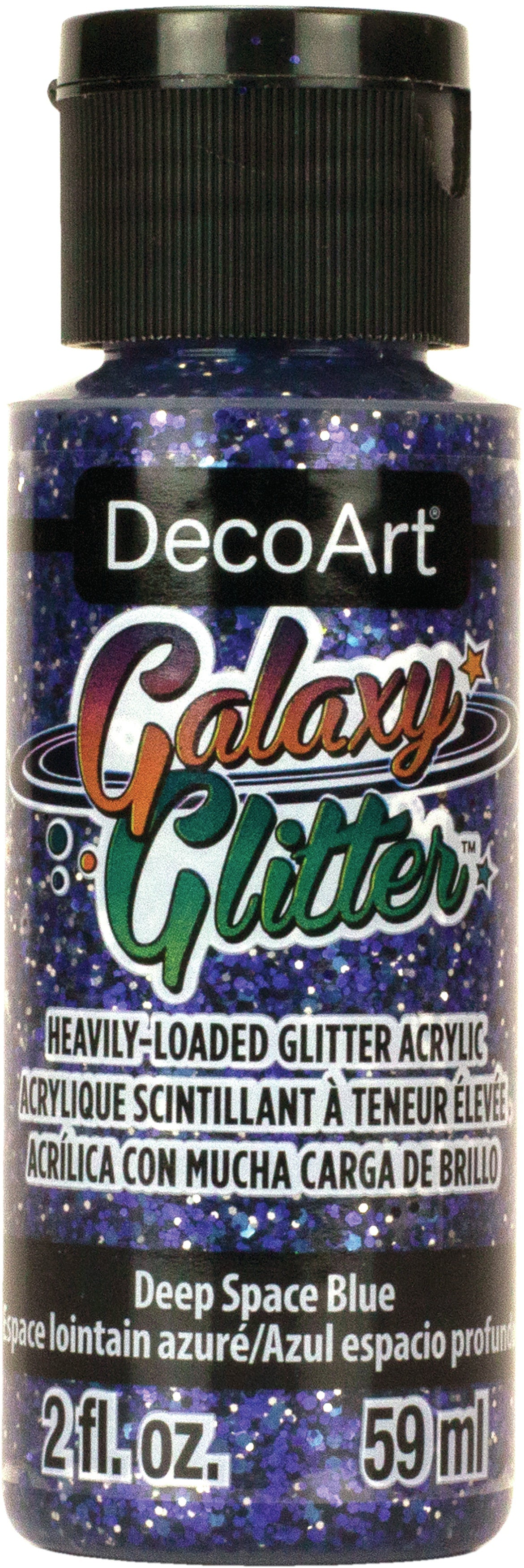 DecoArt Galaxy Glitter Acrylic Paint 2oz Deep Space - Blue
