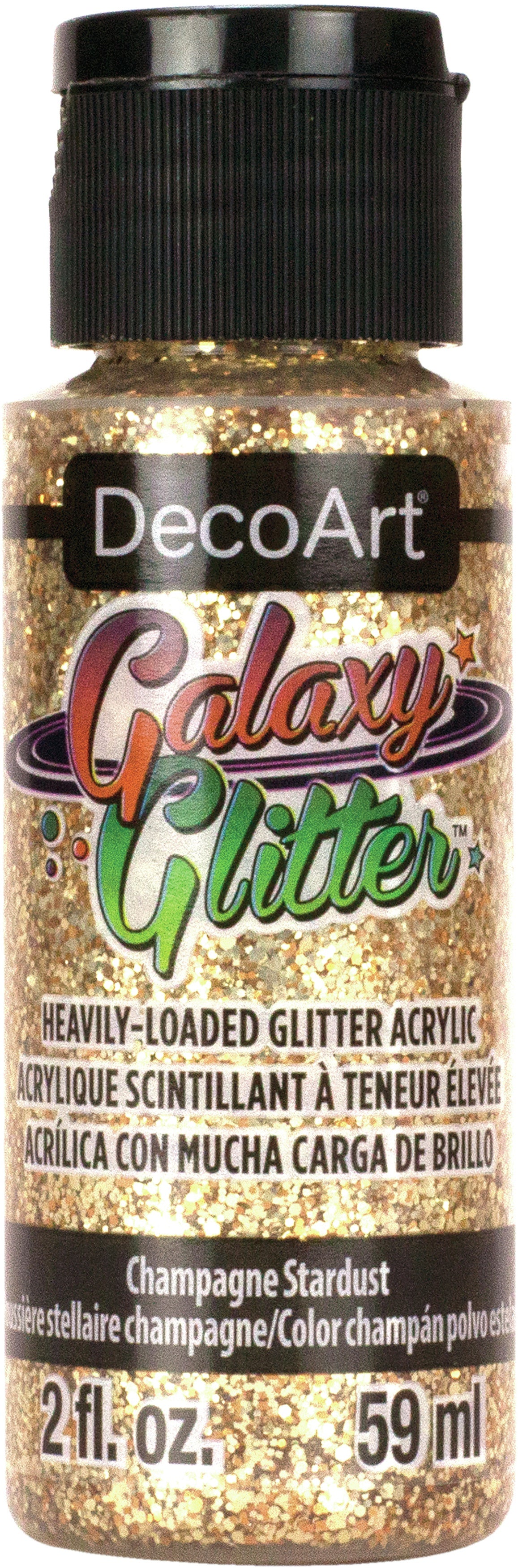 DecoArt Galaxy Glitter Acrylic Paint 2oz Starburst - Champagne