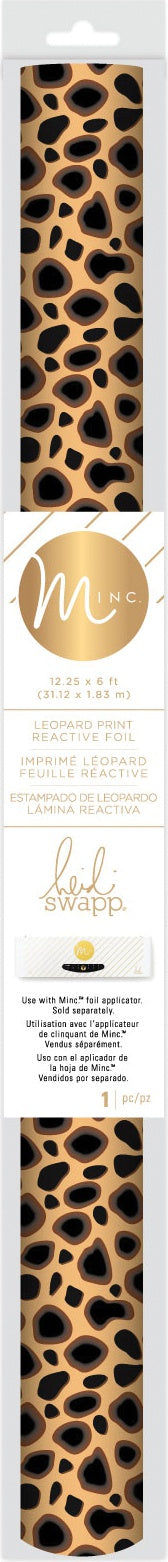 Minc Reactive Foil 12.25" Leopard 6' Roll