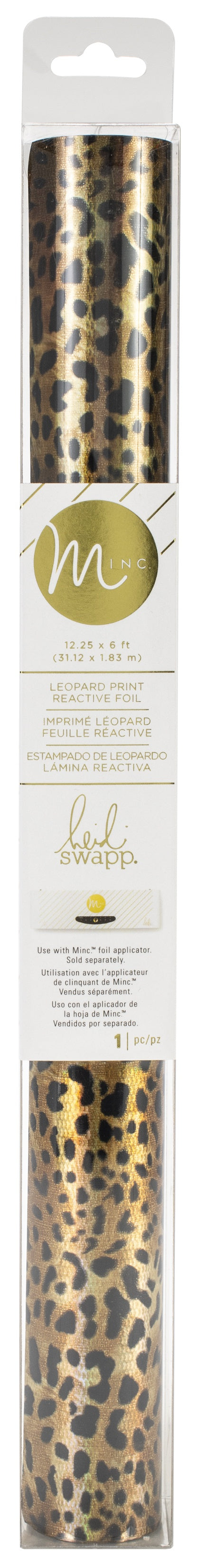 Minc Reactive Foil 12.25" Leopard 6' Roll