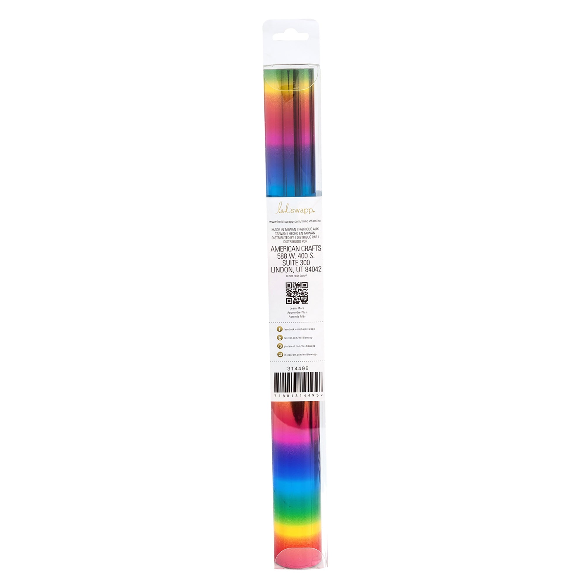 Minc Reactive Foil 12.25" Rainbow 6' Roll
