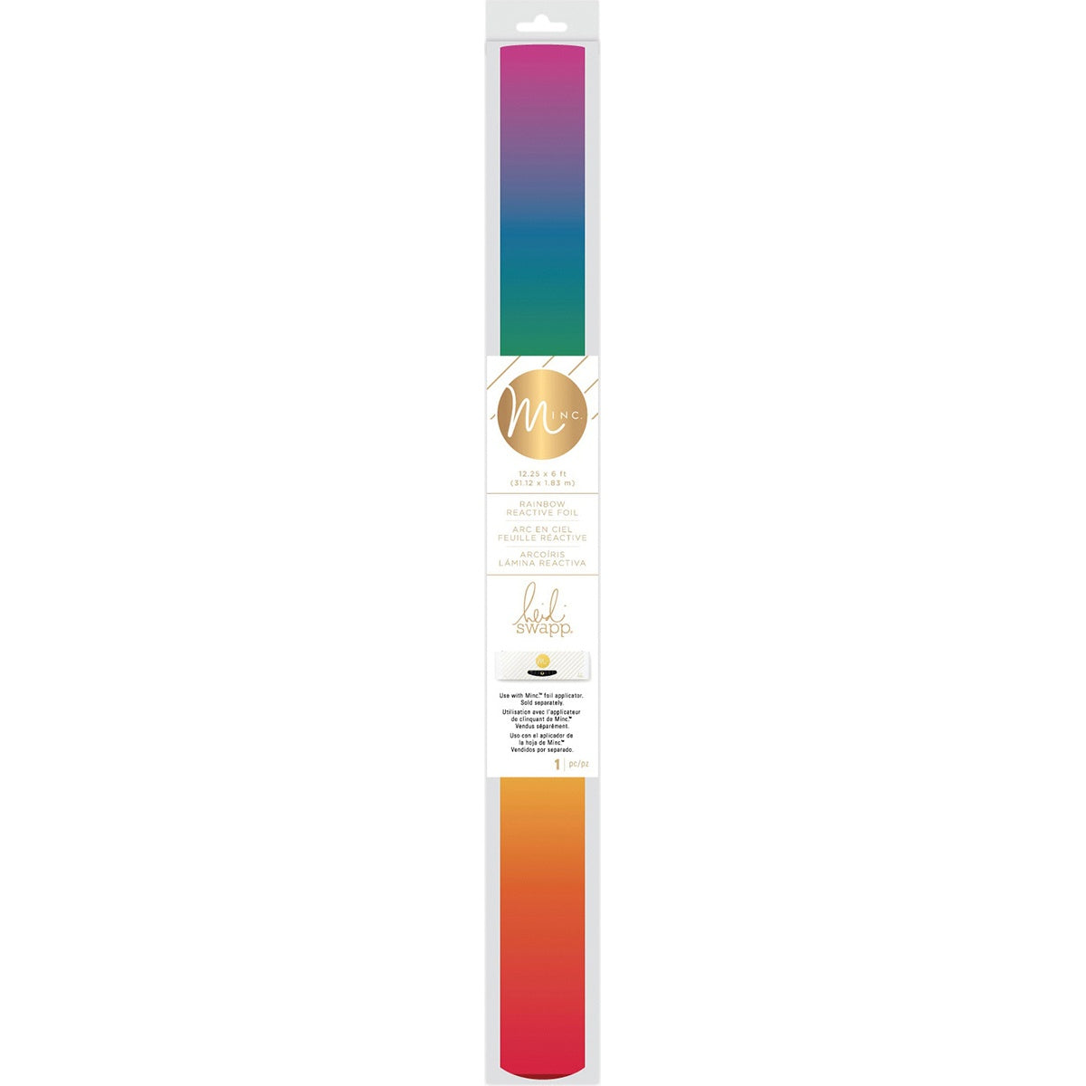 Minc Reactive Foil 12.25" Rainbow 6' Roll